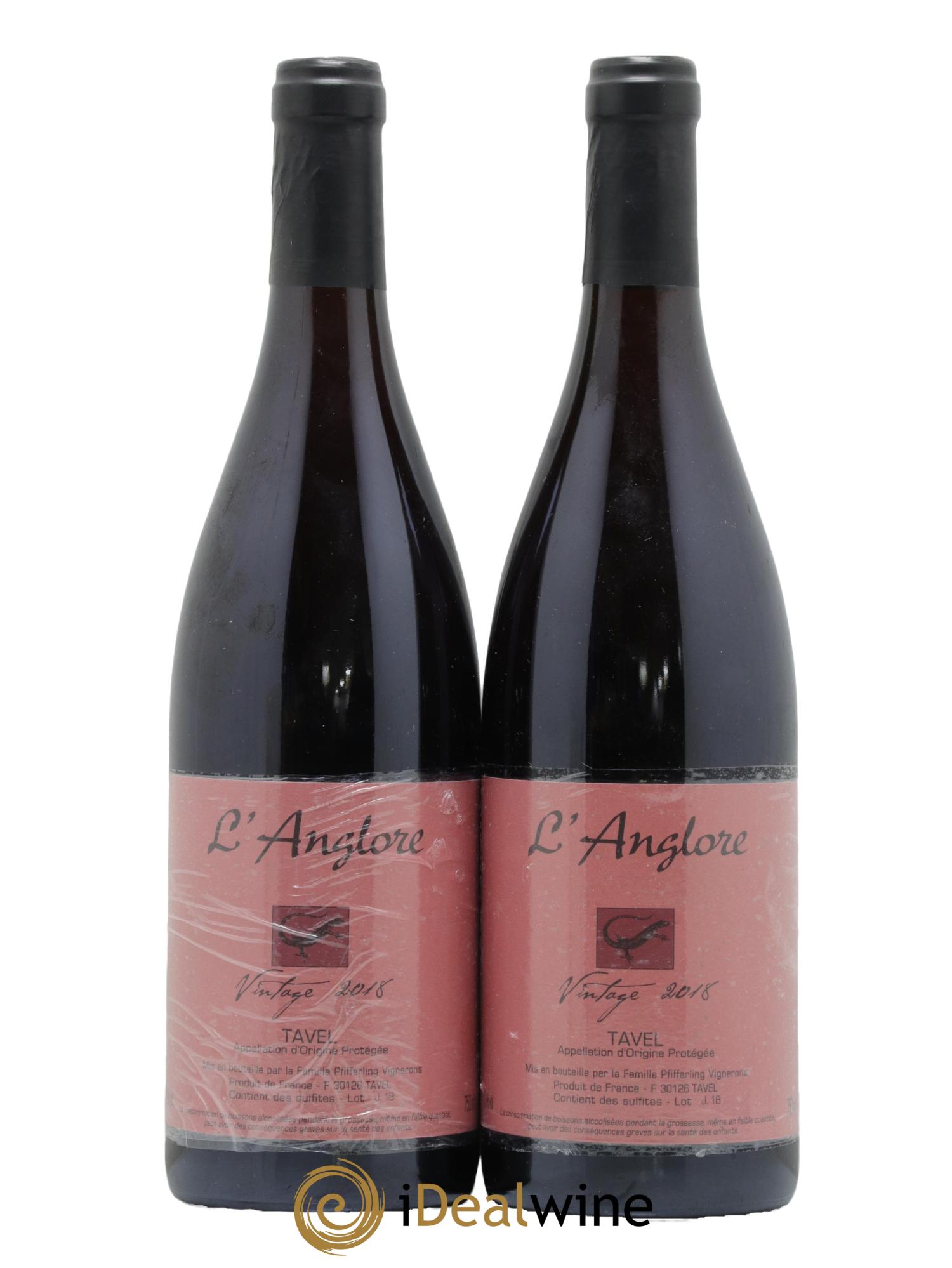 Tavel Vintage L'Anglore 2018 - Lot de 2 bouteilles - 0