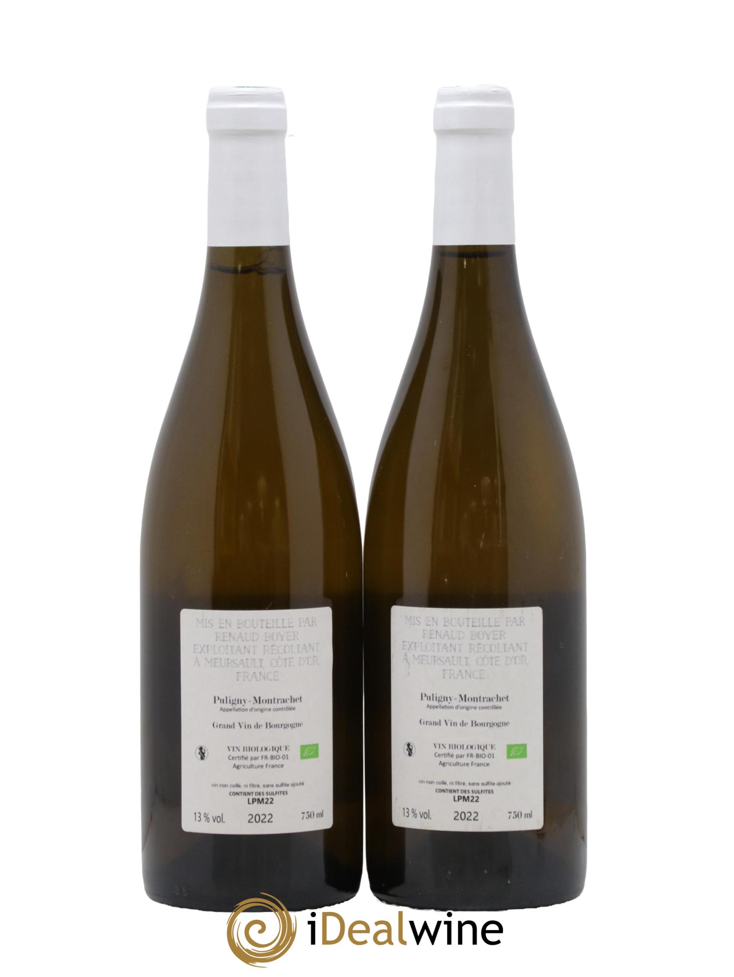 Puligny-Montrachet Les Reuchaux Renaud Boyer 2022 - Lot de 2 bouteilles - 1