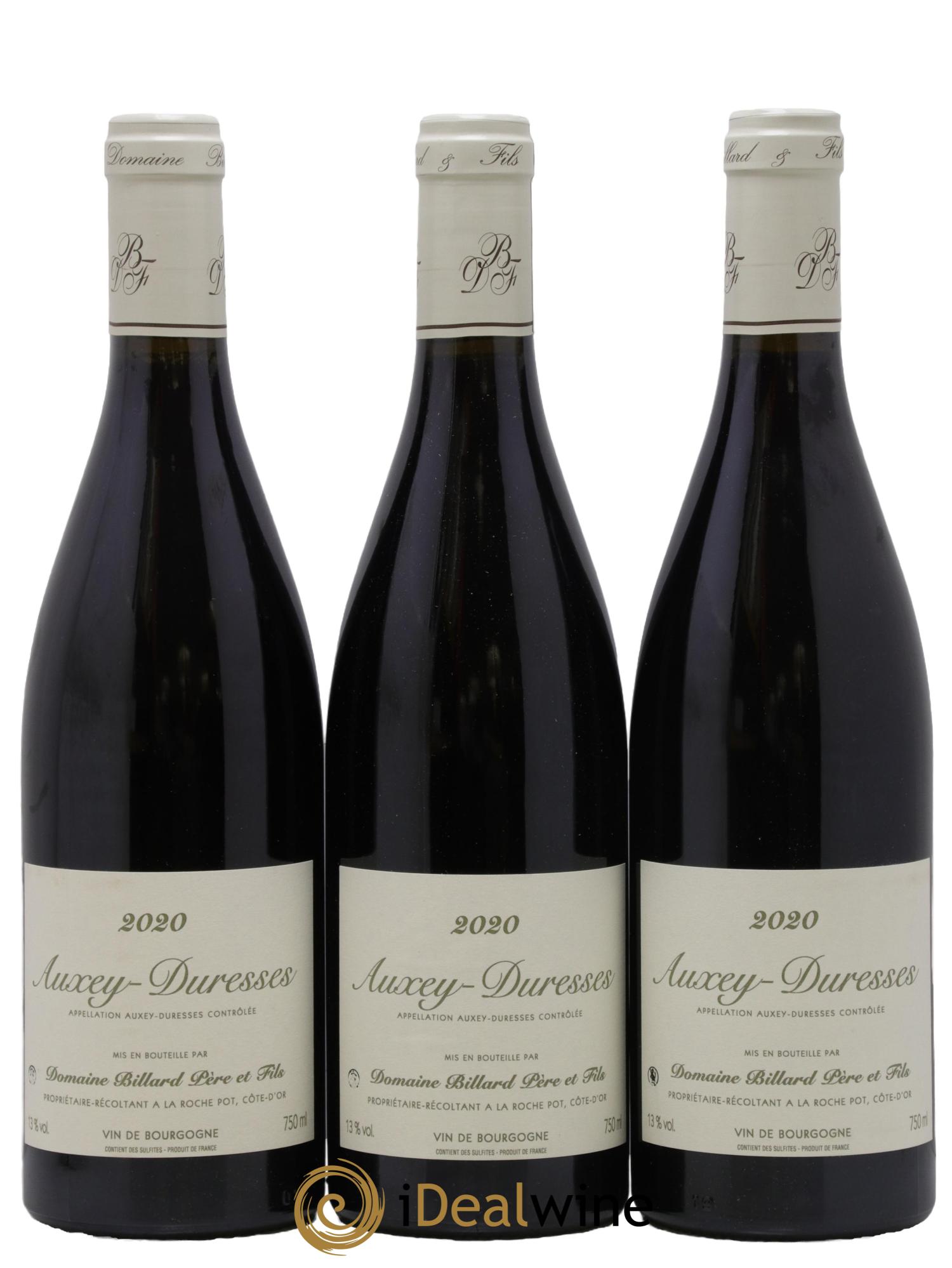 Auxey-Duresses Domaine Billard 2020 - Lot de 3 bouteilles - 0