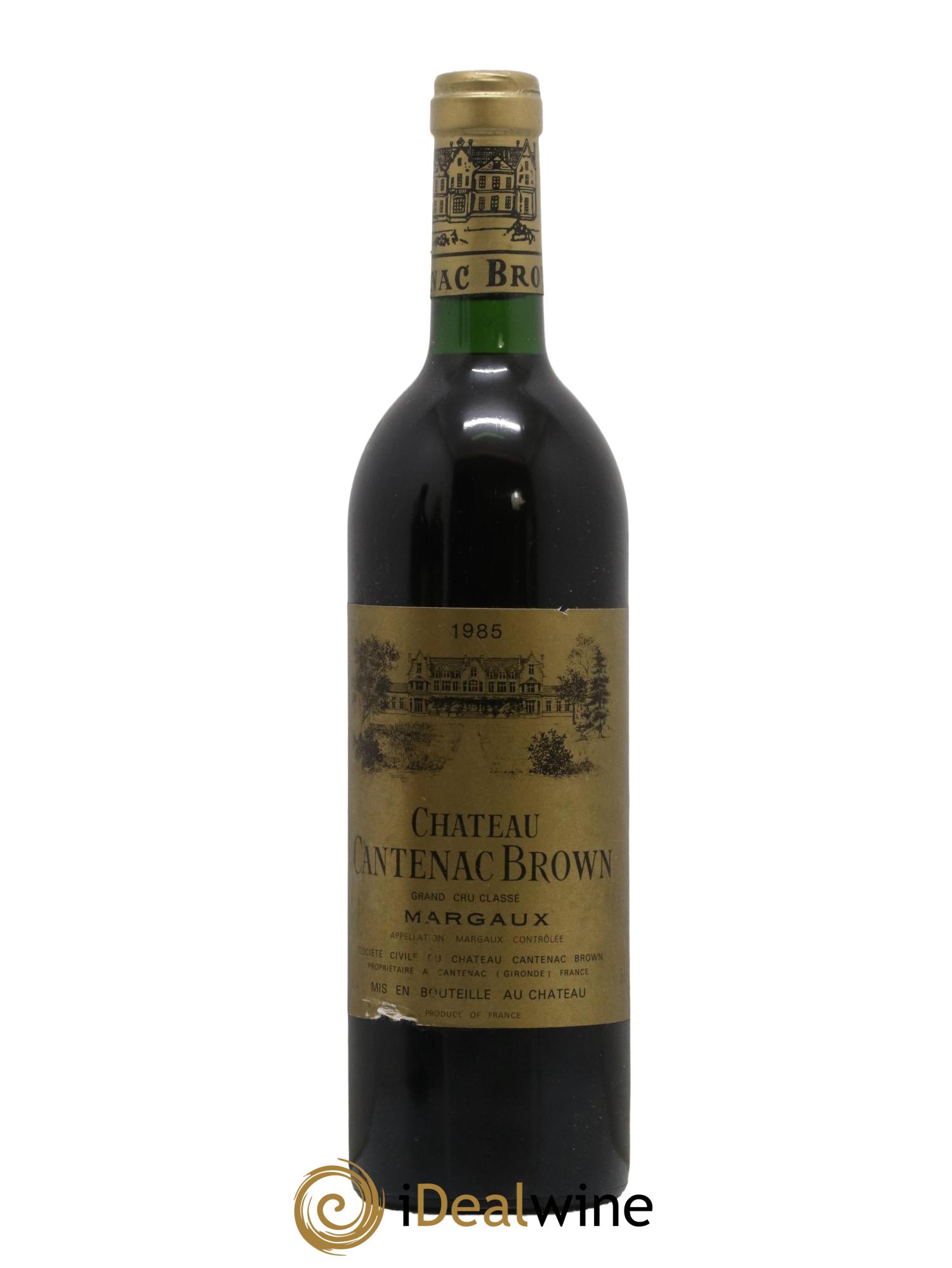 Château Cantenac Brown 3ème Grand Cru Classé 1985 - Lot de 1 bouteille - 0