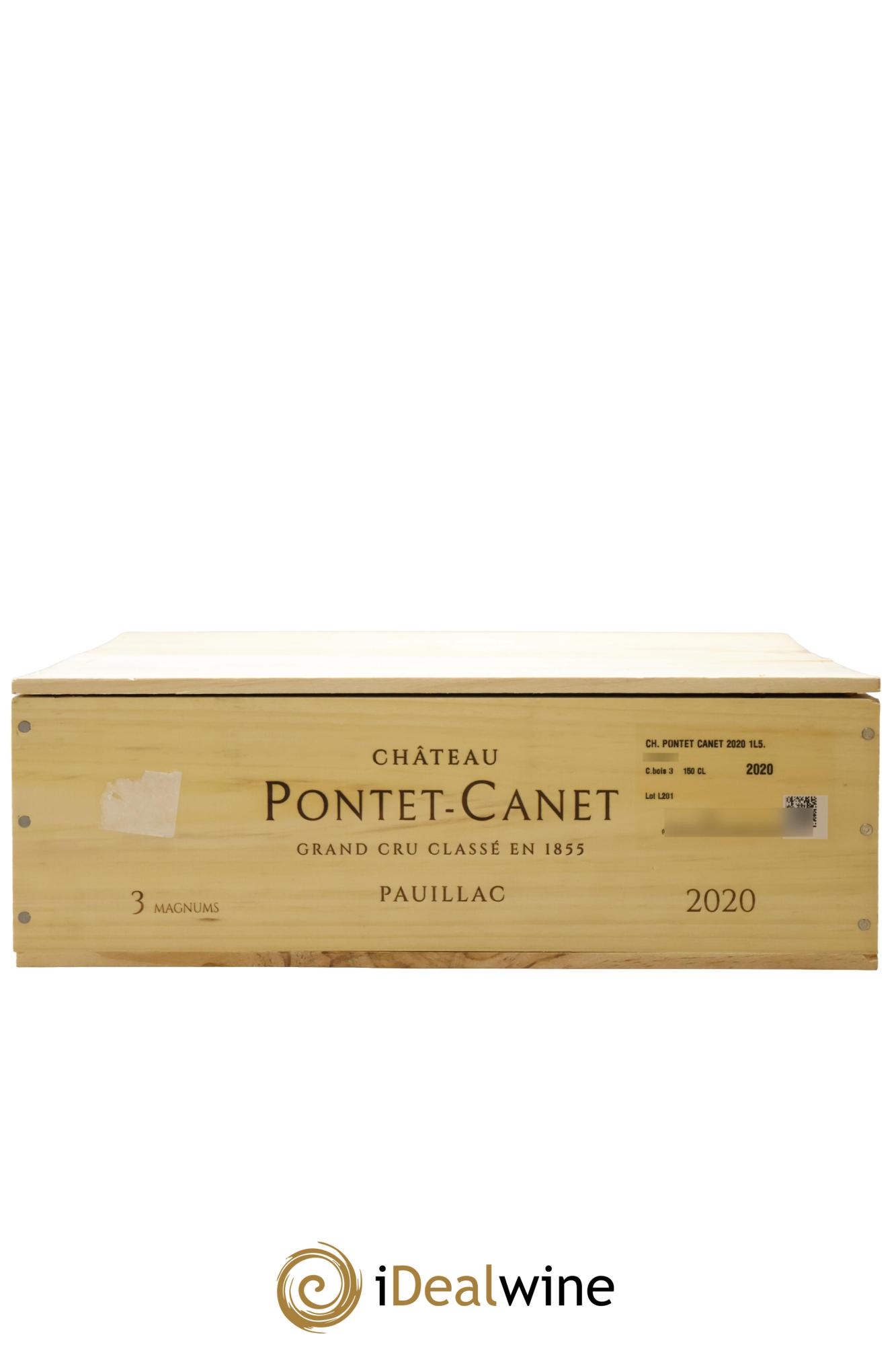 Château Pontet Canet 5ème Grand Cru Classé  2020 - Lot de 3 magnums - 1