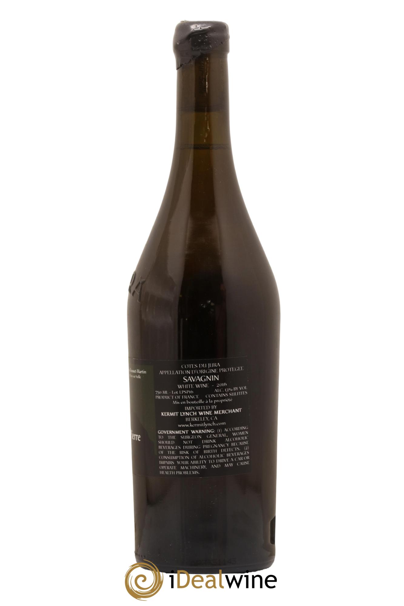 Côtes du Jura Savagnin Puits Saint-Pierre François Rousset Martin 2016 - Lot de 1 bouteille - 1