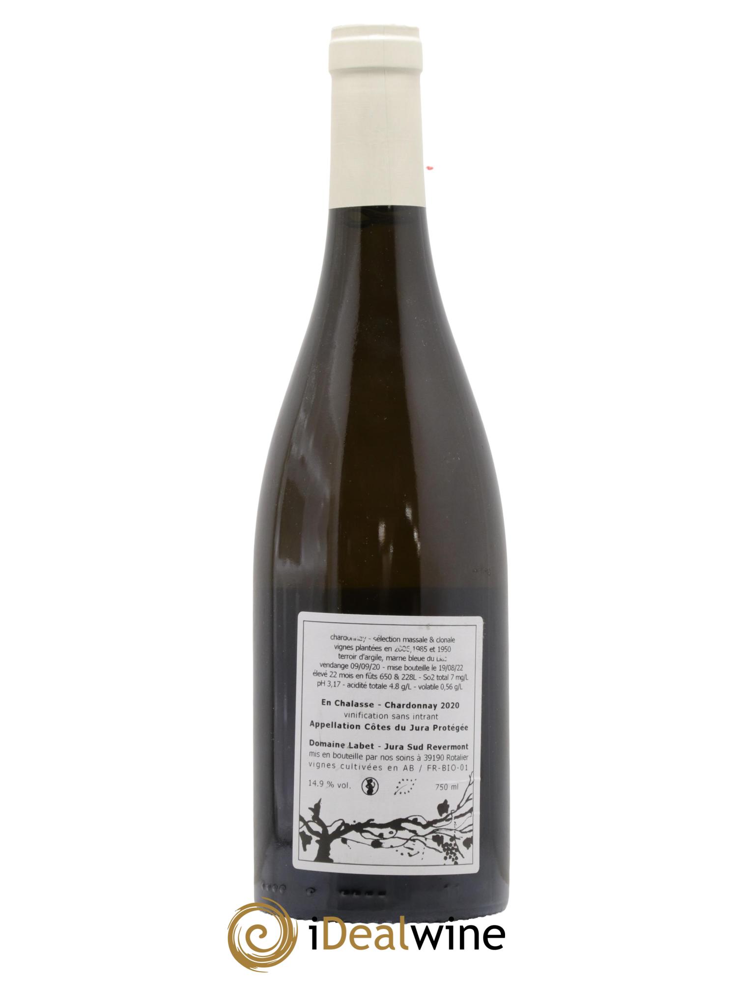 Côtes du Jura Chardonnay En Chalasse Romain - Julien - Charline Labet 2020 - Lot de 1 bouteille - 1