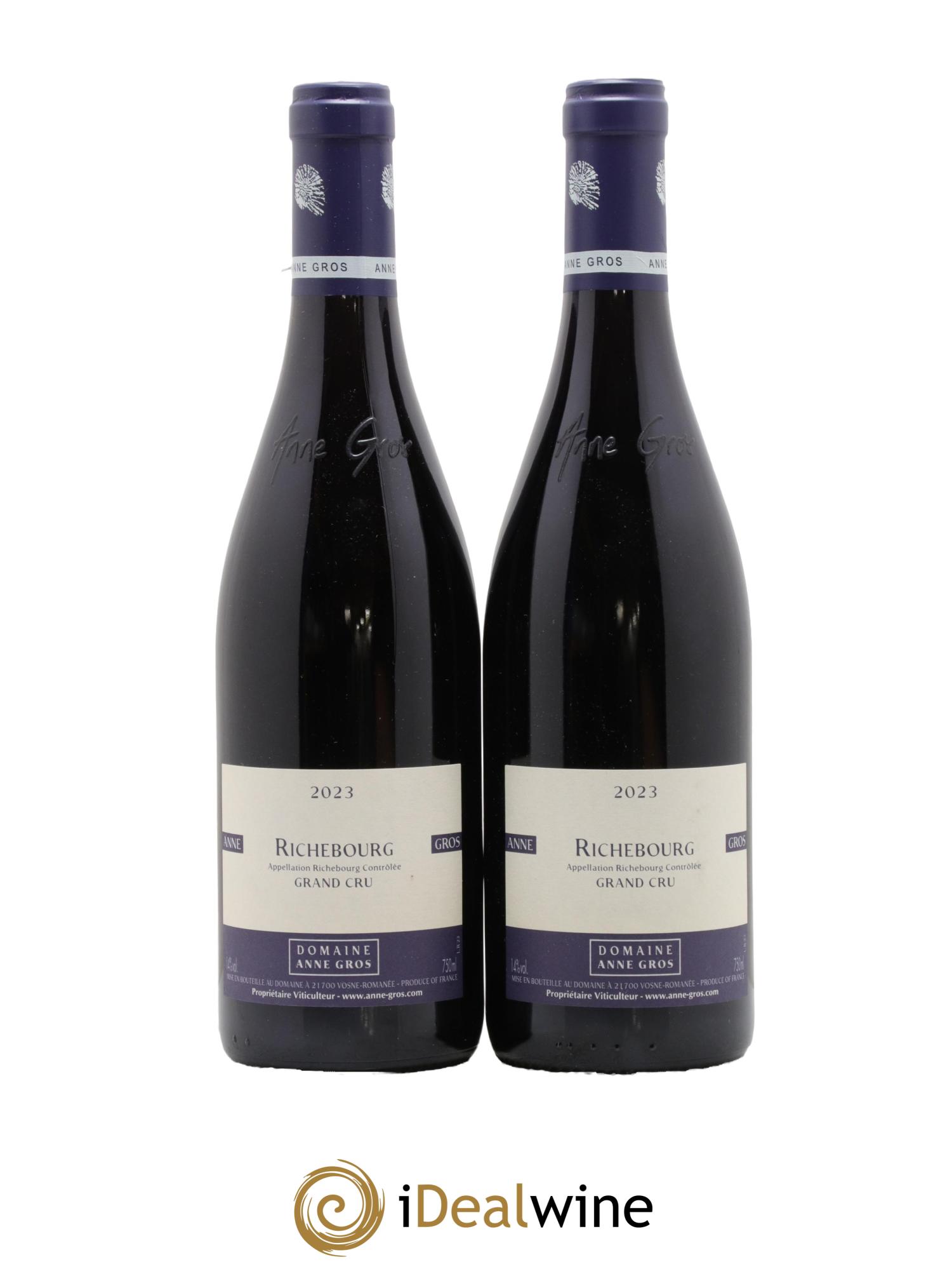Richebourg Grand Cru Anne Gros 2023 - Lotto di 2 bottiglie - 0