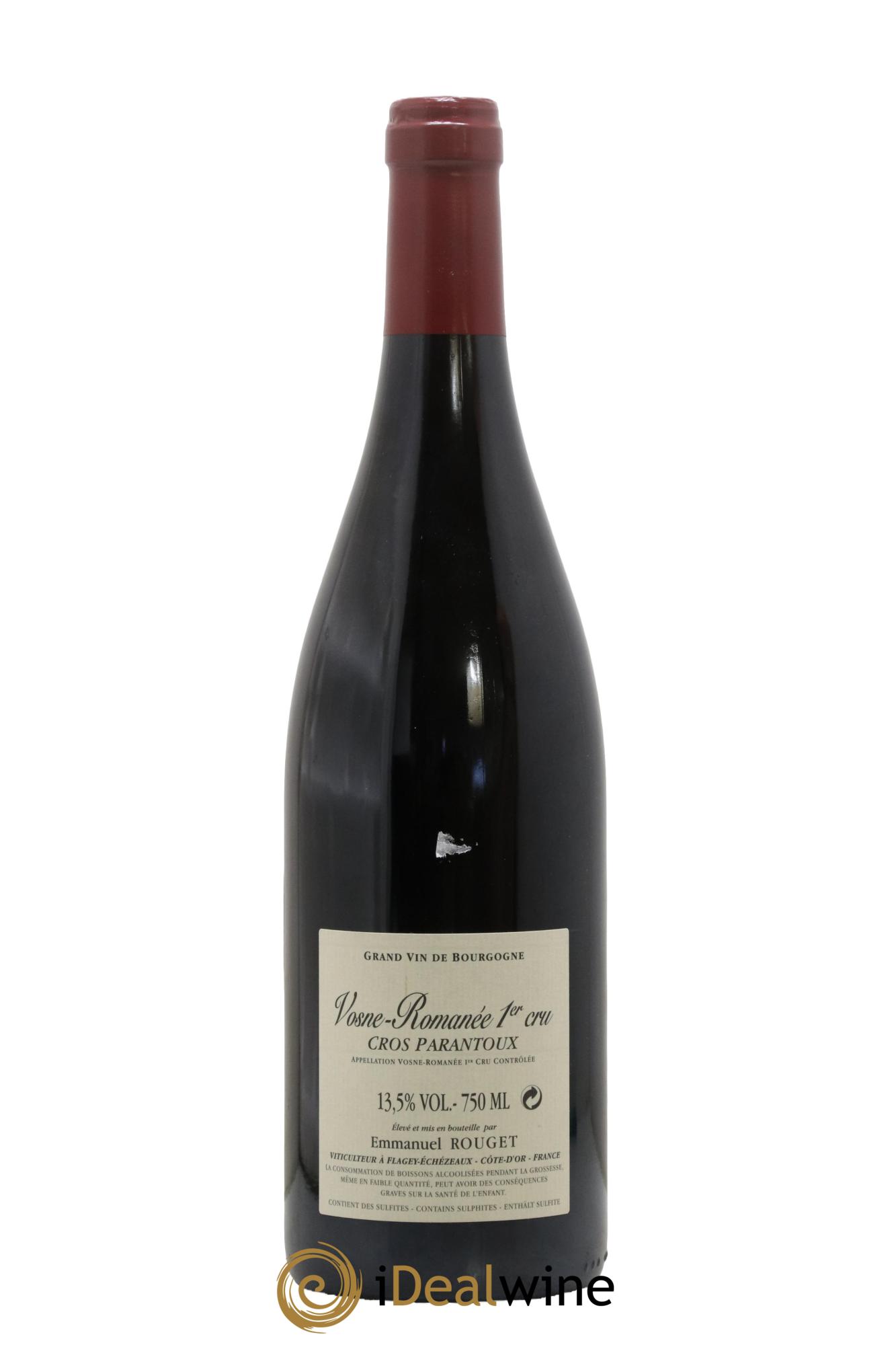 Vosne-Romanée 1er Cru Cros Parantoux Emmanuel Rouget 2012 - Lotto di 1 bottiglia - 1