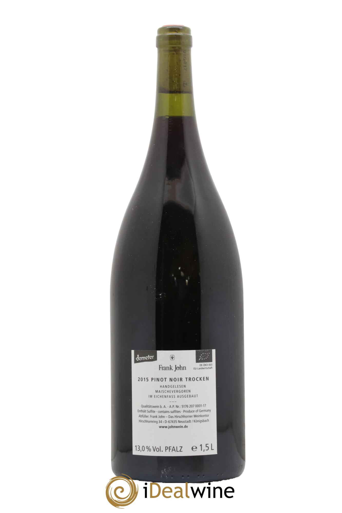 Allemagne Pflaz Kalkstein Pinot Noir Frank John 2015 - Lotto di 1 magnum - 1