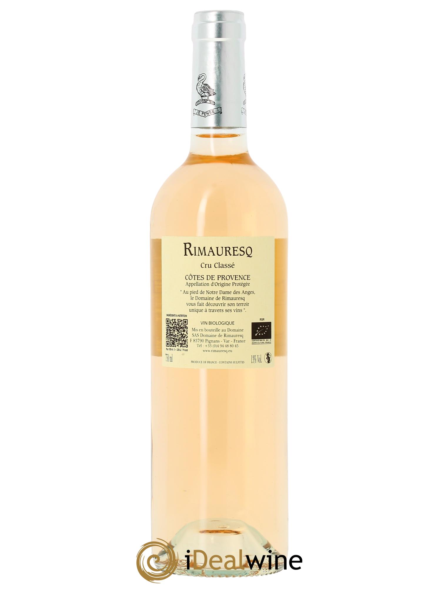 Côtes de Provence Rimauresq Cru Classé 2025 - Lot de 1 bouteille - 1
