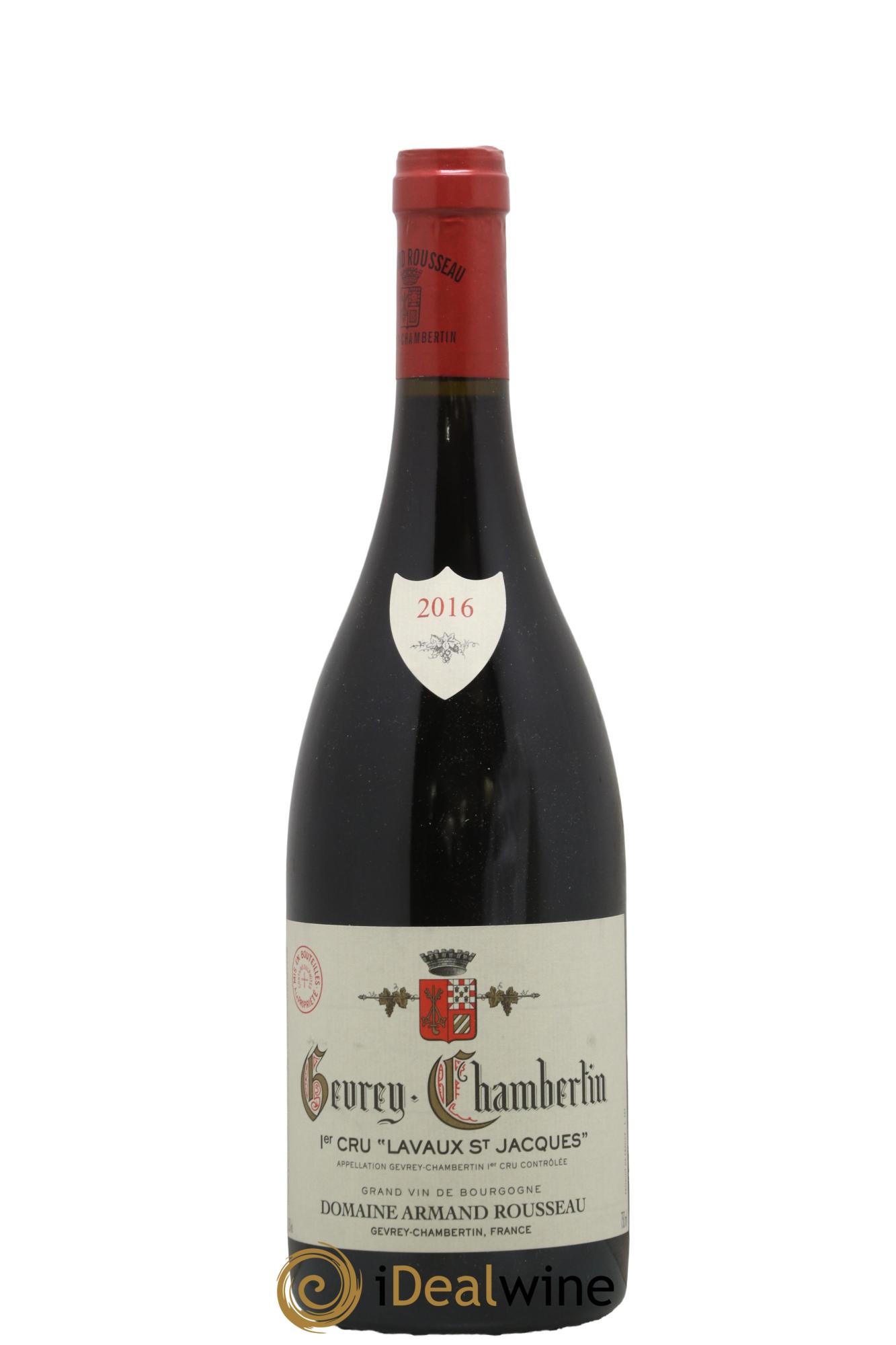 Gevrey-Chambertin 1er Cru Lavaux Saint Jacques Armand Rousseau (Domaine) 2016 - Lot de 1 bouteille - 0