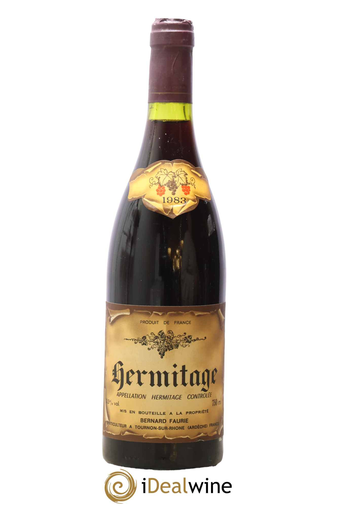 Hermitage Bernard Faurie 1983 - Lot de 1 bouteille - 0