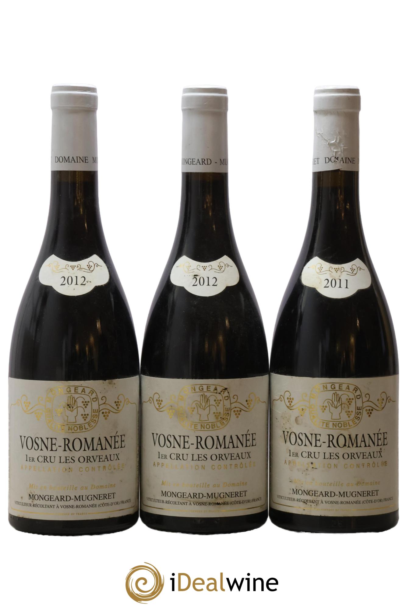 Vosne-Romanée 1er Cru En Orveaux Mongeard-Mugneret (Domaine) 2012 - Lot de 3 bouteilles - 0
