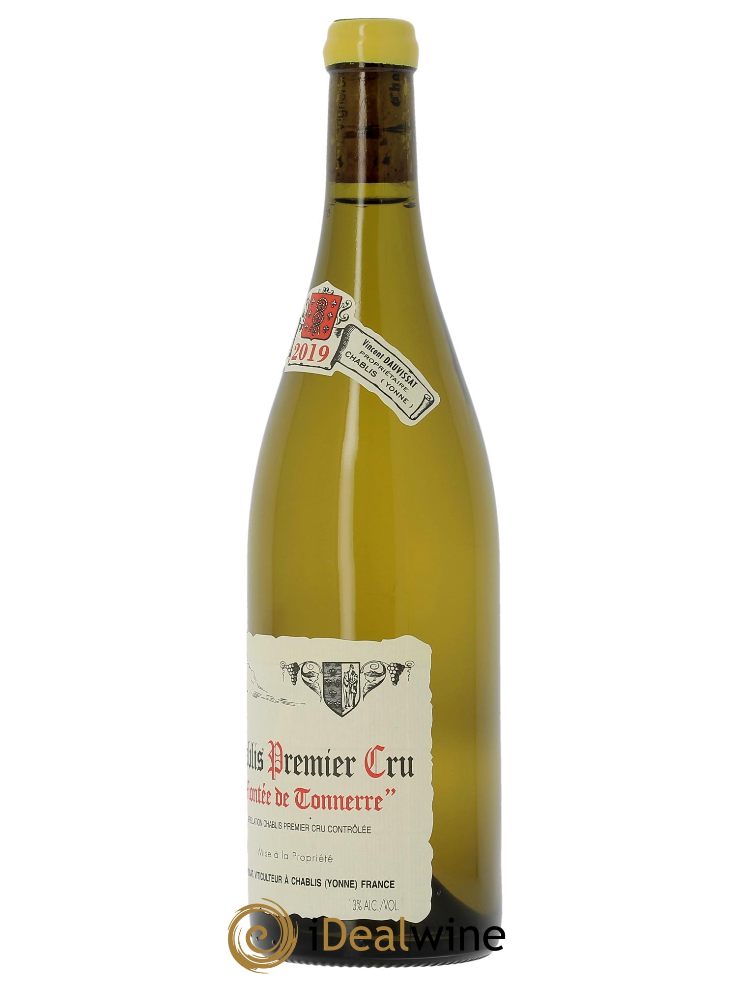 Chablis 1er Cru Montée de Tonnerre Vincent Dauvissat (Domaine) 2019 - Lot de 1 bouteille - 1