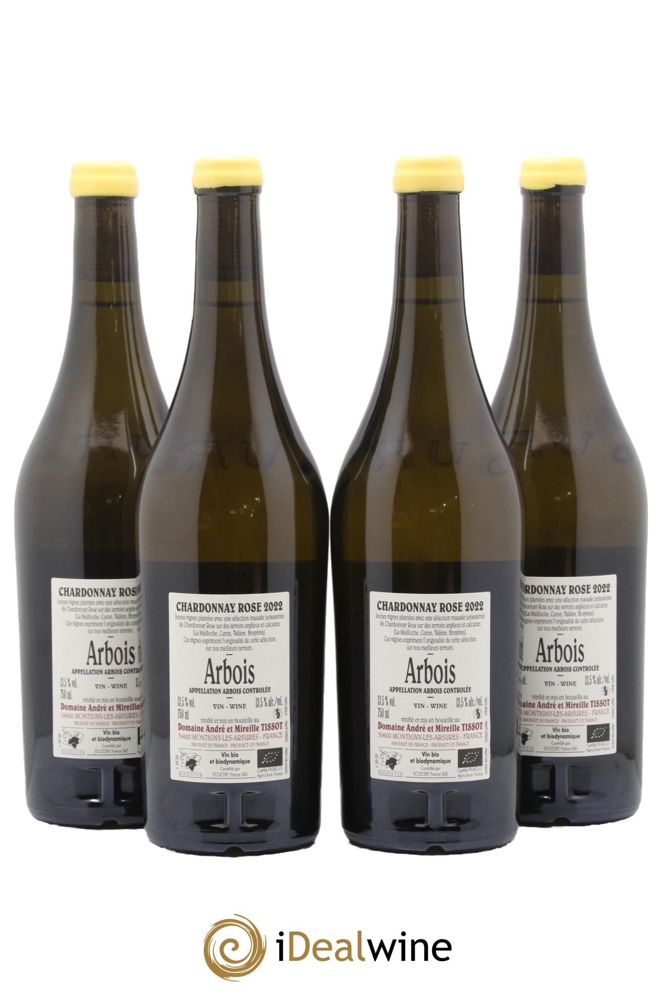 Arbois Rose Massale Bénédicte et Stéphane Tissot 2022 - Lot of 4 bottles - 1