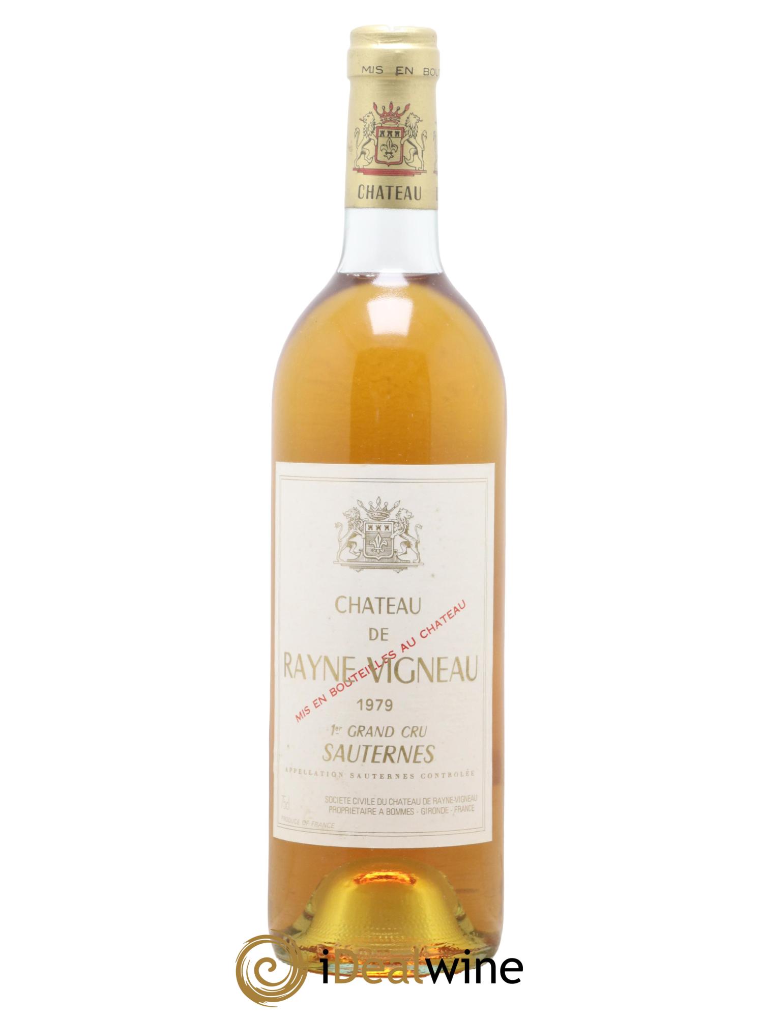 Château de Rayne Vigneau 1er Grand Cru Classé 1979 - Lot de 1 bouteille - 0