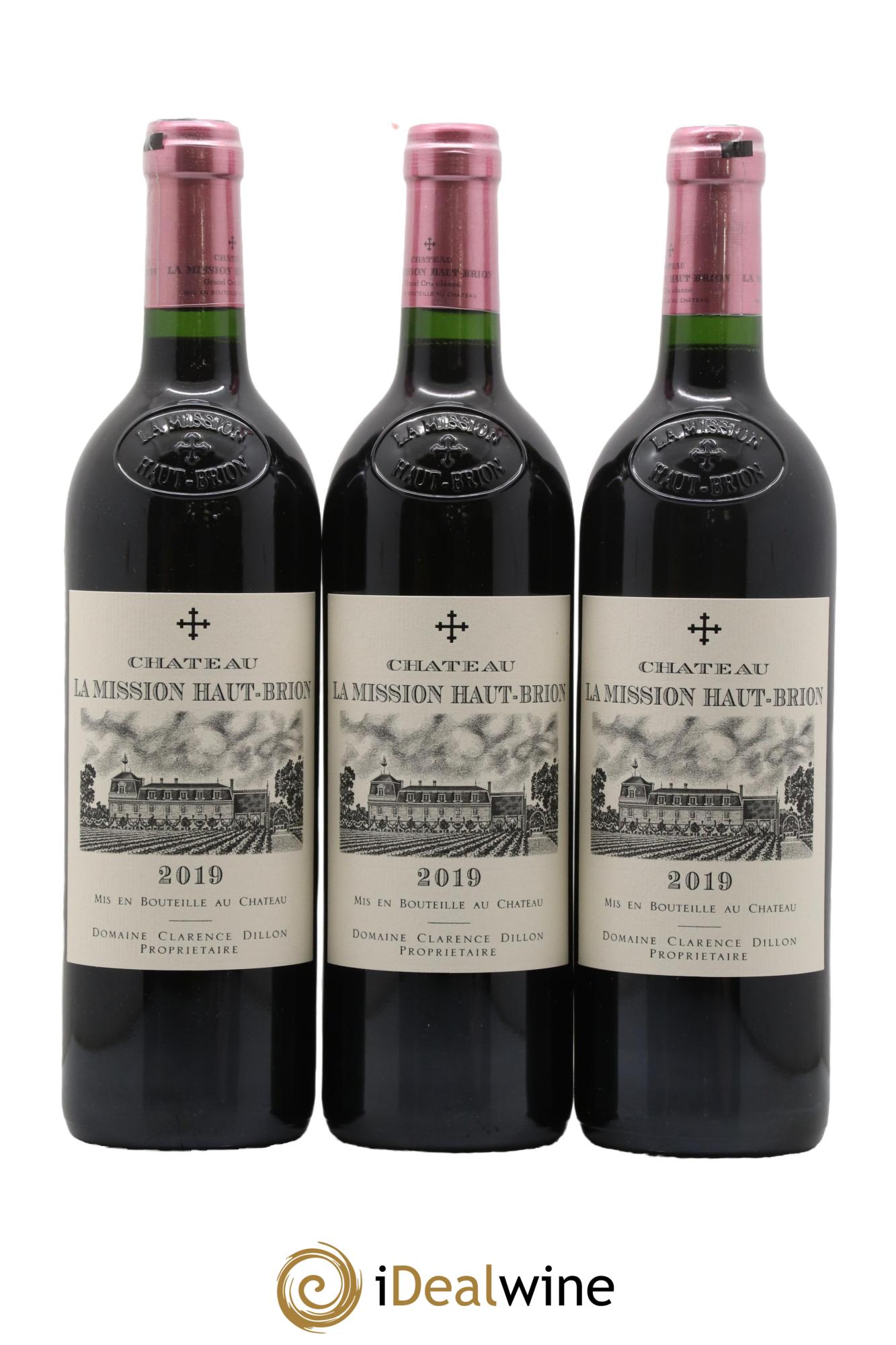 Château la Mission Haut-Brion Cru Classé de Graves 2019 - Lot of 3 bottles - 0