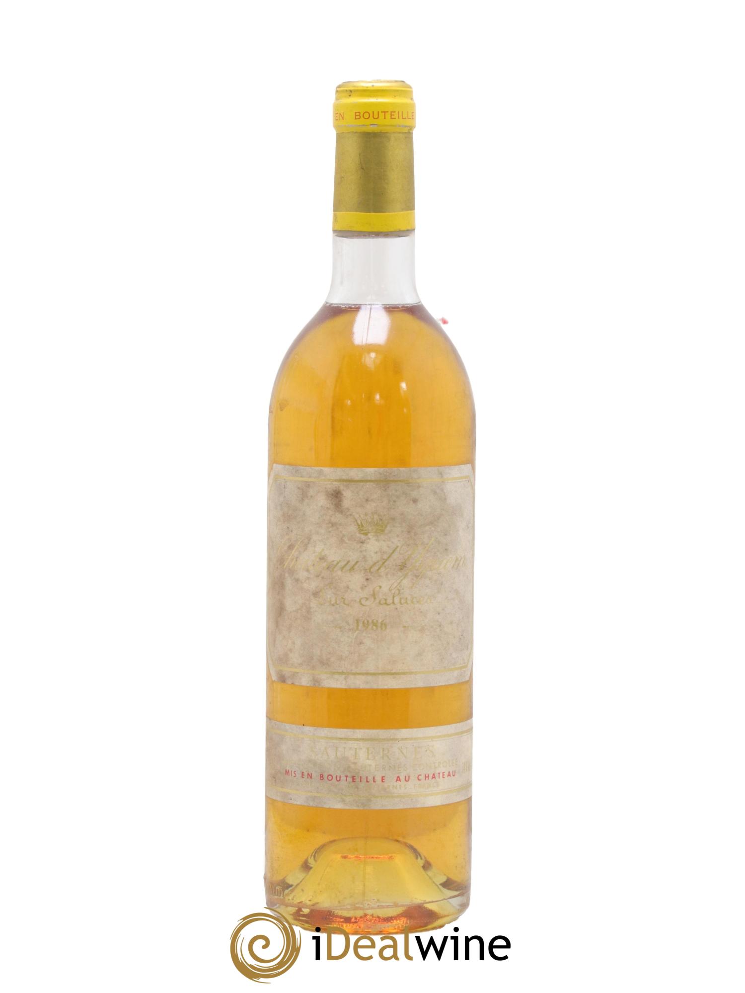 Château d' Yquem 1er Cru Classé Supérieur 1986 - Lot de 1 bouteille - 0
