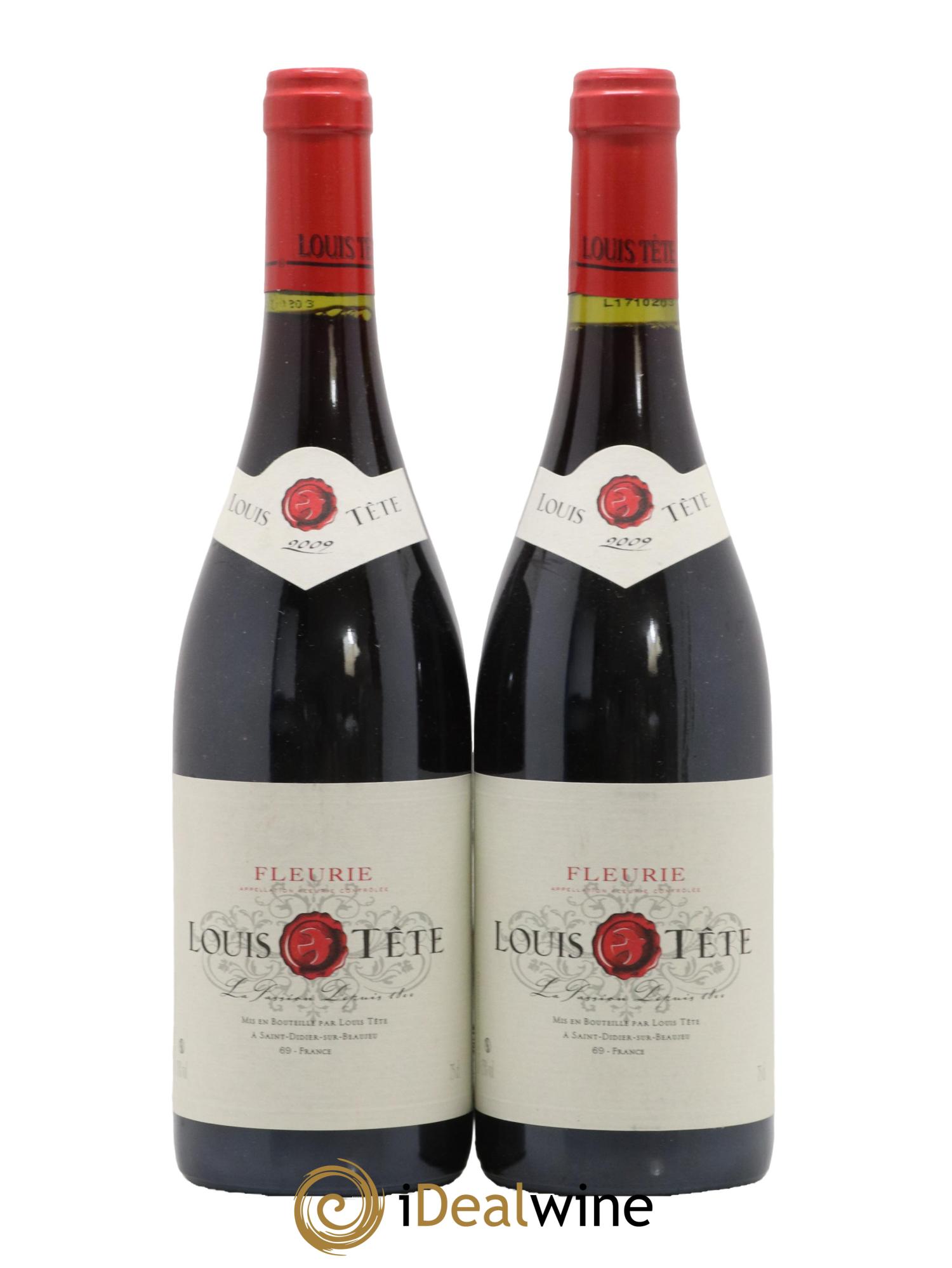 Fleurie Louis Tete 2009 - Lot de 2 bouteilles - 0