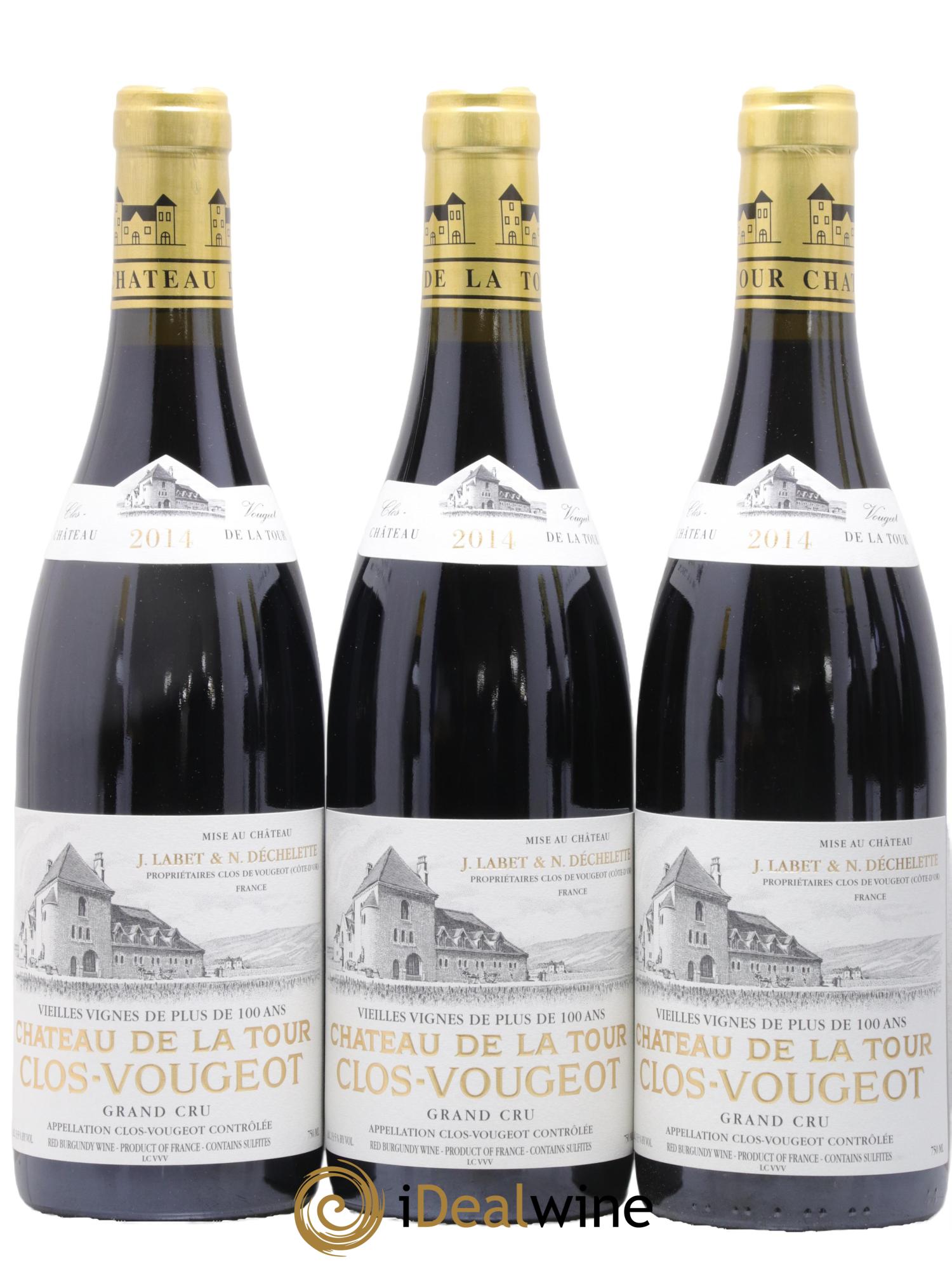 Clos de Vougeot Grand Cru Vieilles Vignes Château de La Tour 2014 - Lotto di 6 bottiglie - 1