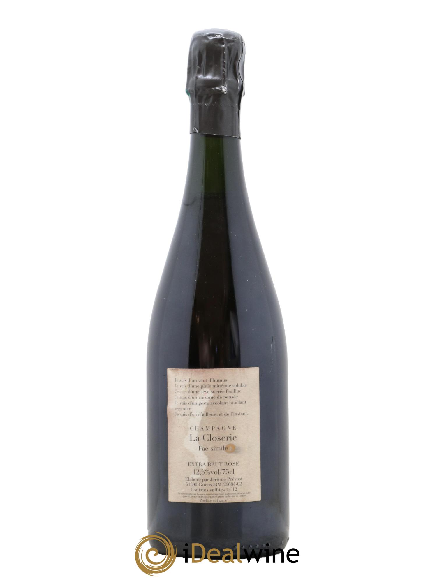 Fac-Simile Jérôme Prévost LC12 - Lot de 1 bouteille - 1