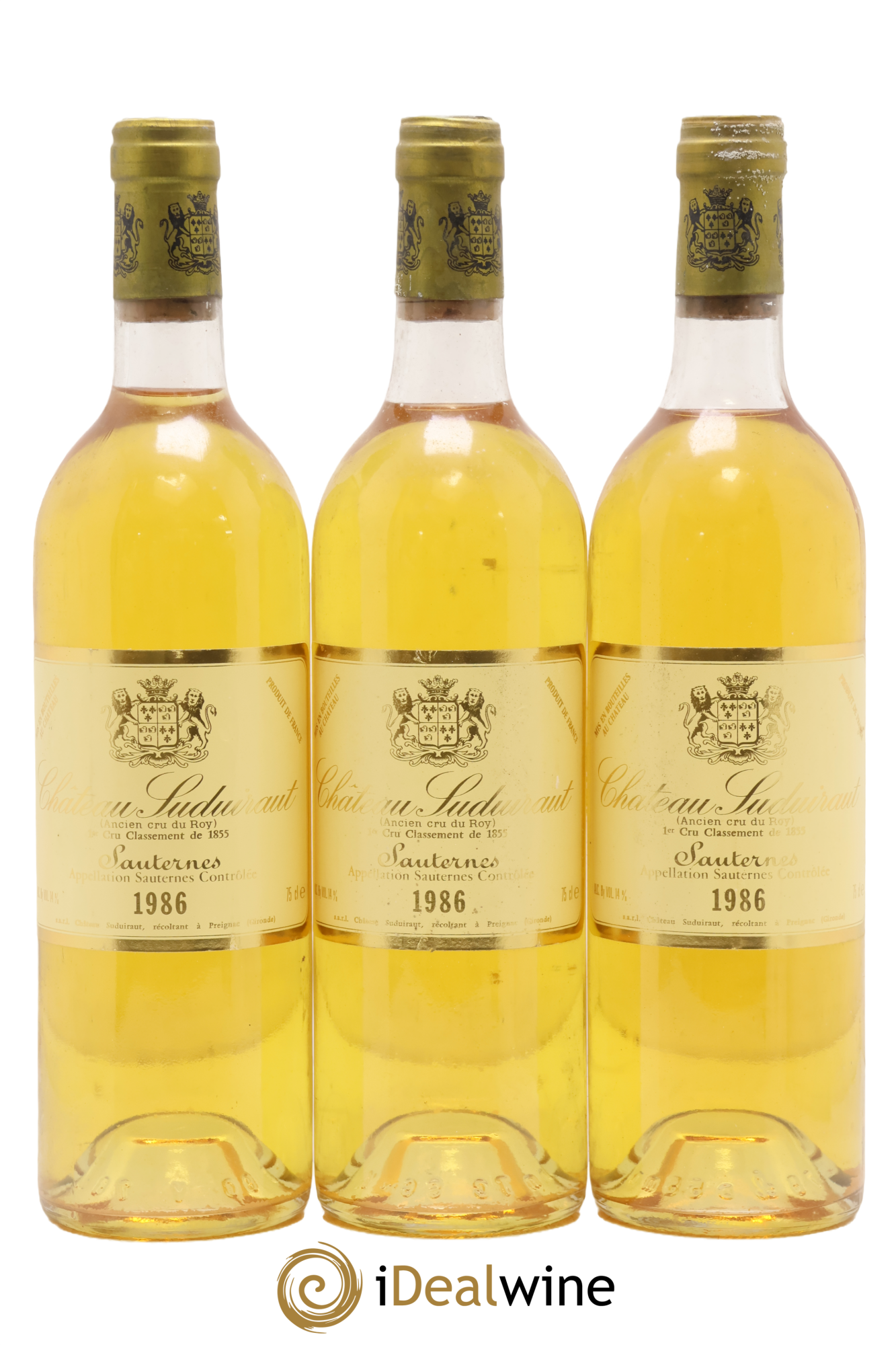 Château Suduiraut 1er Grand Cru Classé 1986 - Lot de 3 bouteilles - 0