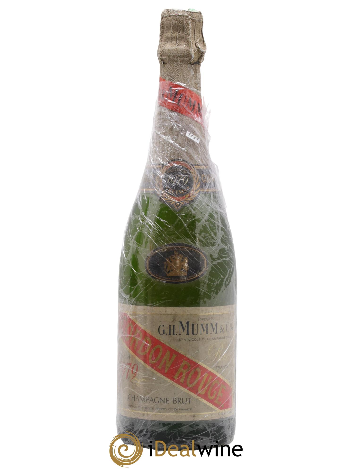 Cordon Rouge Mumm 1979 - Posten von 1 Flasche - 0