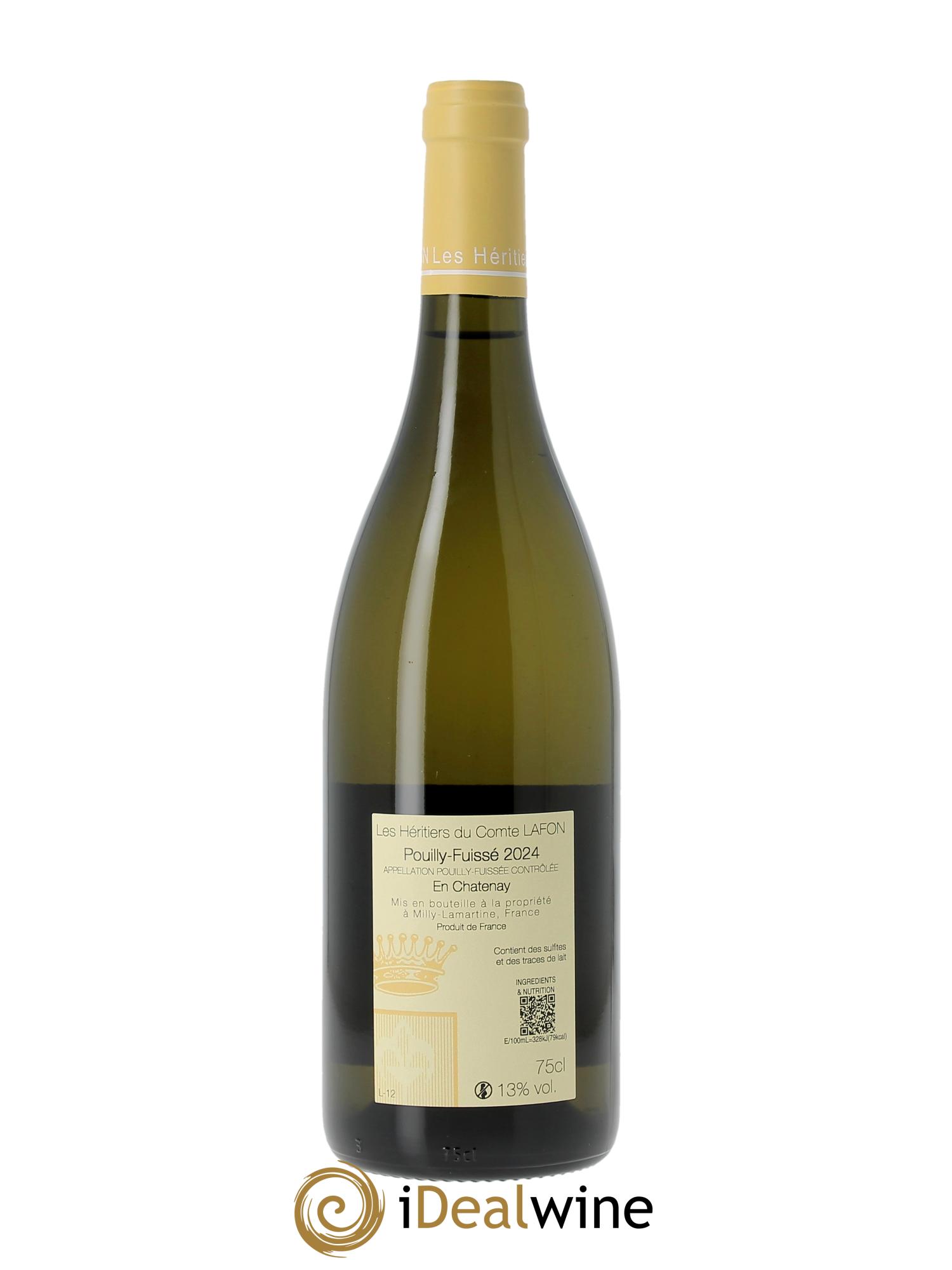 Pouilly-Fuissé En Chatenay Héritiers du Comte Lafon (Domaine des) 2024 - Lotto di 1 bottiglia - 1