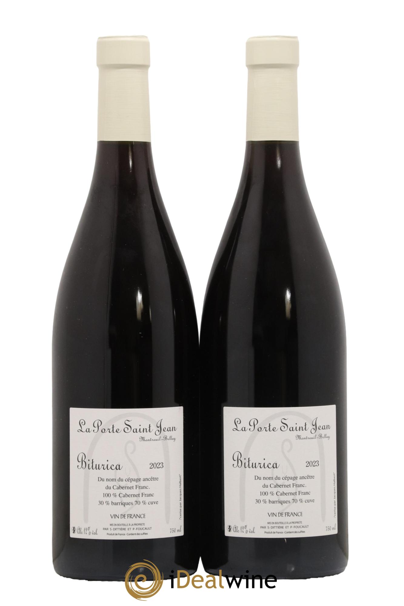 Vin de France Biturica La Porte Saint-Jean 2023 - Lot de 2 bouteilles - 1