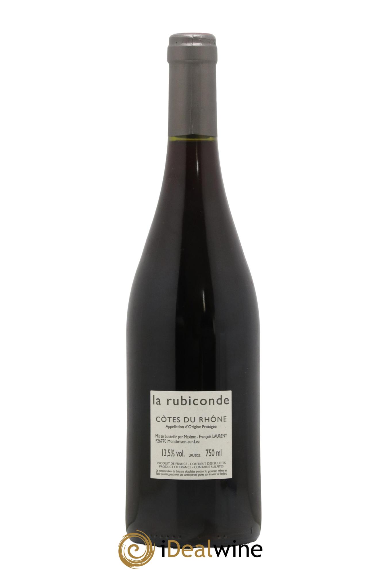 Côtes-du-Rhône Rubiconde Maxime-François Laurent (Gramenon) 2022 - Lot de 1 bouteille - 1