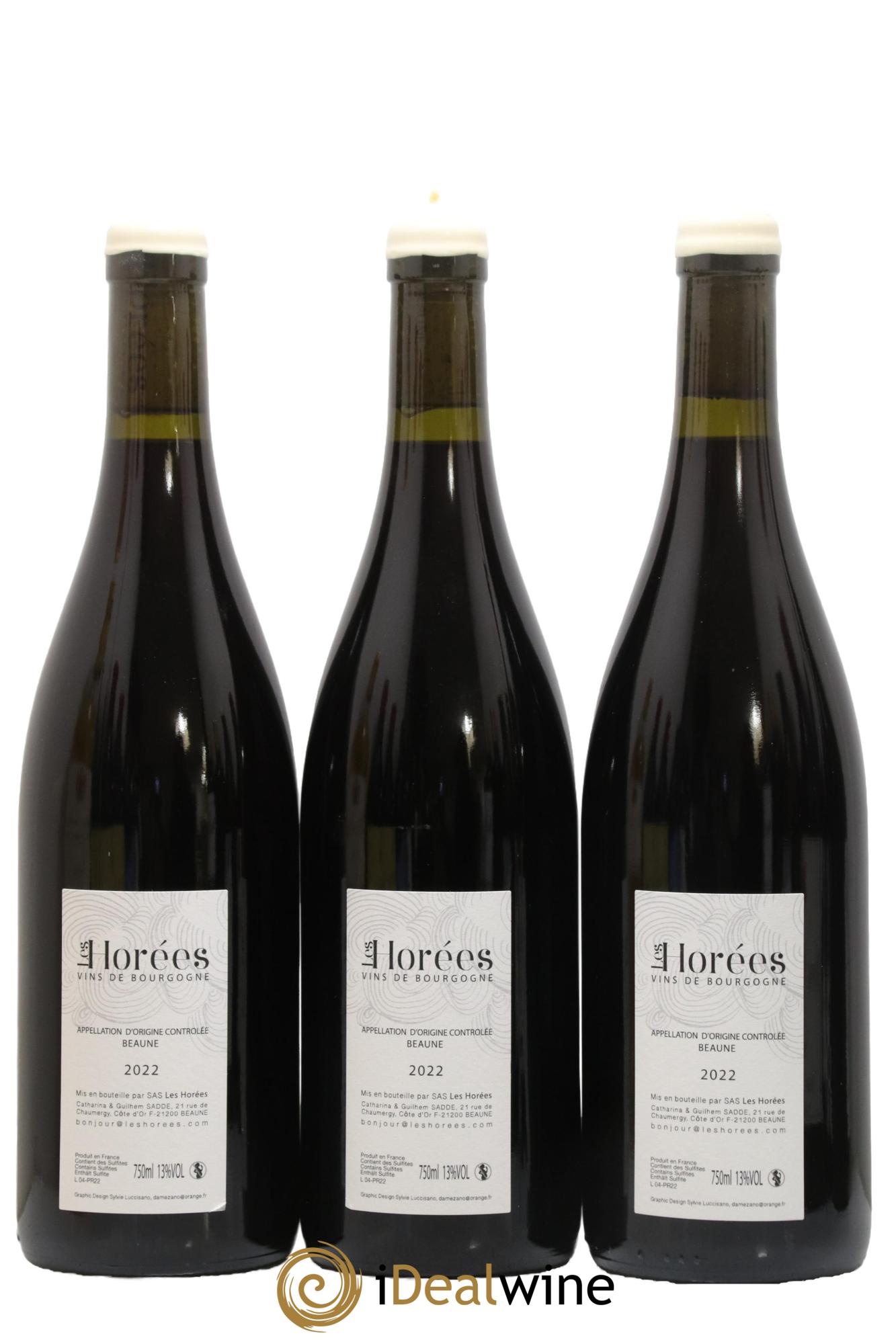 Beaune Les Prévolles Les Horées 2022 - Lot of 3 bottles - 1
