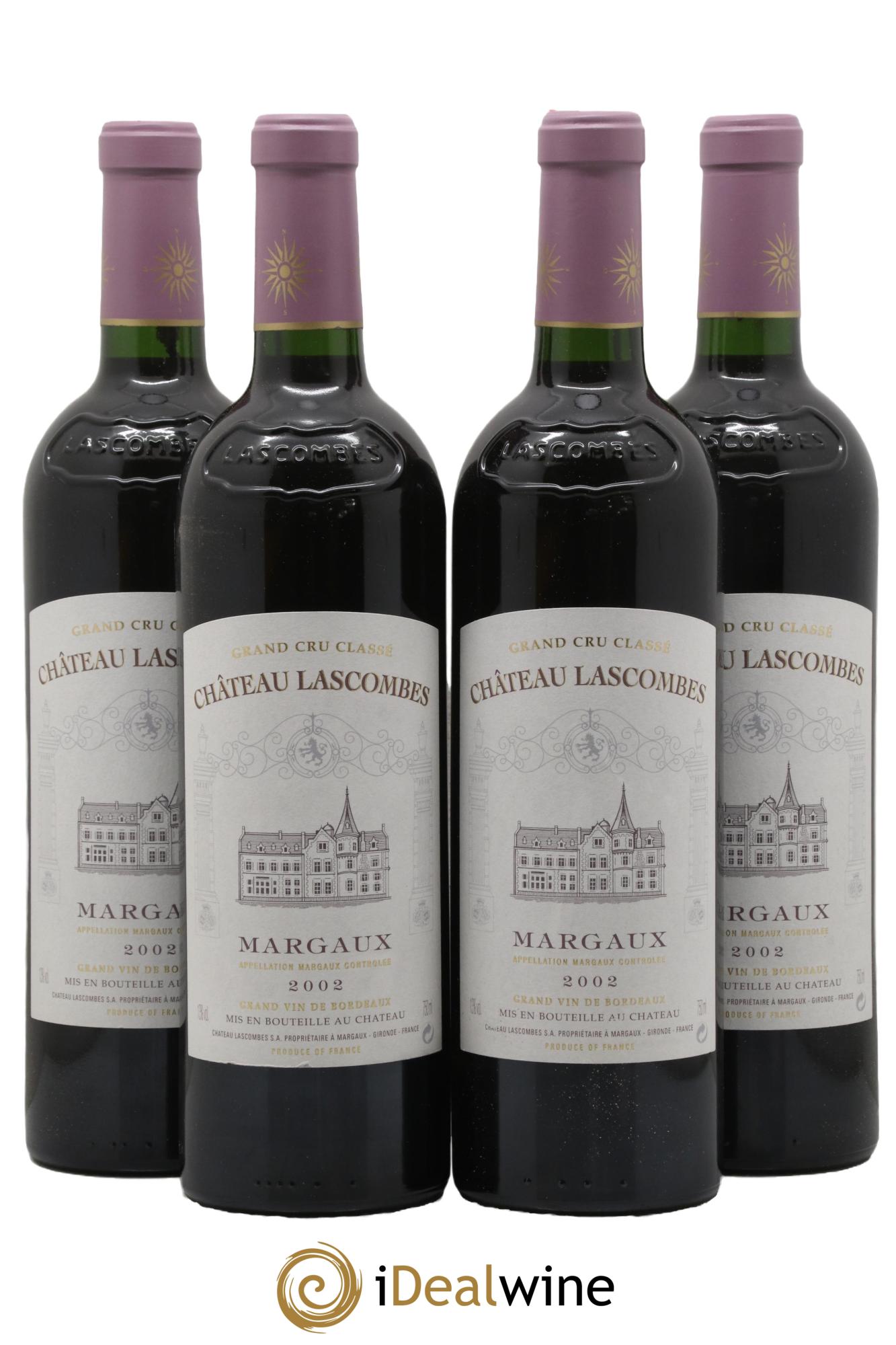 Château Lascombes 2ème Grand Cru Classé 2002 - Lot of 4 bottles - 0