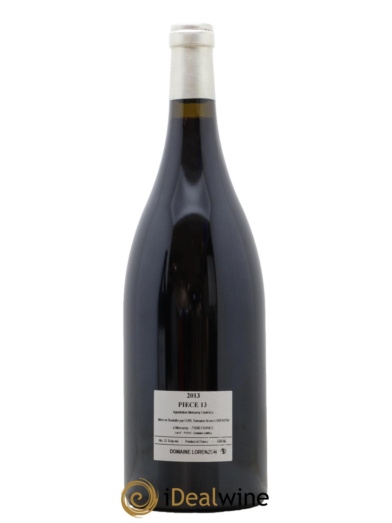 Mercurey 1er Cru Pièce 13 Bruno Lorenzon 2013 - Lot de 1 magnum - 1