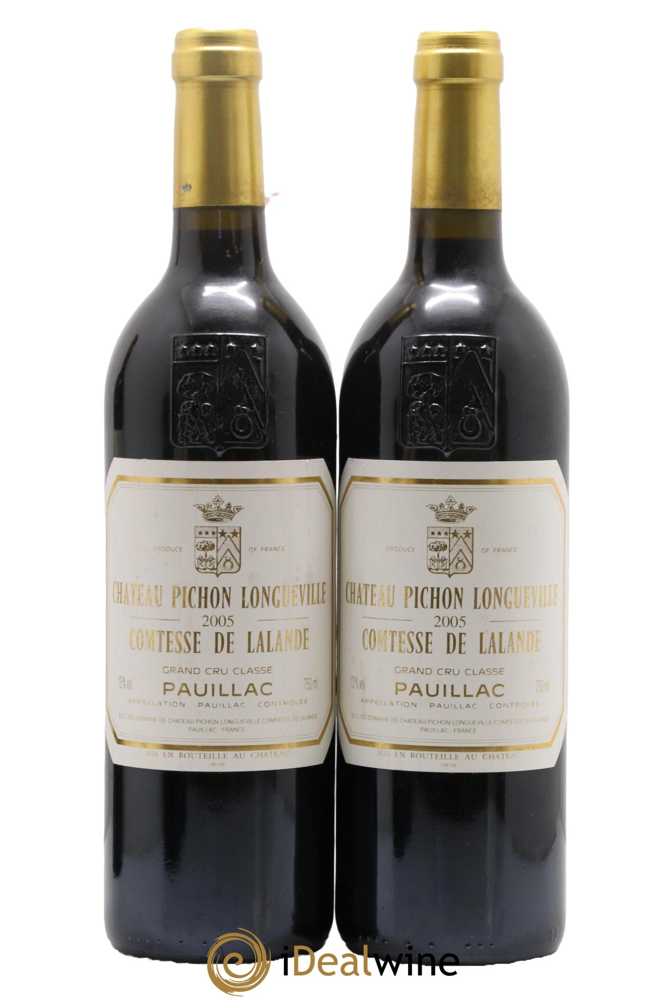 Château Pichon Longueville Comtesse de Lalande 2ème Grand Cru Classé 2005 - Lot de 2 bouteilles - 0