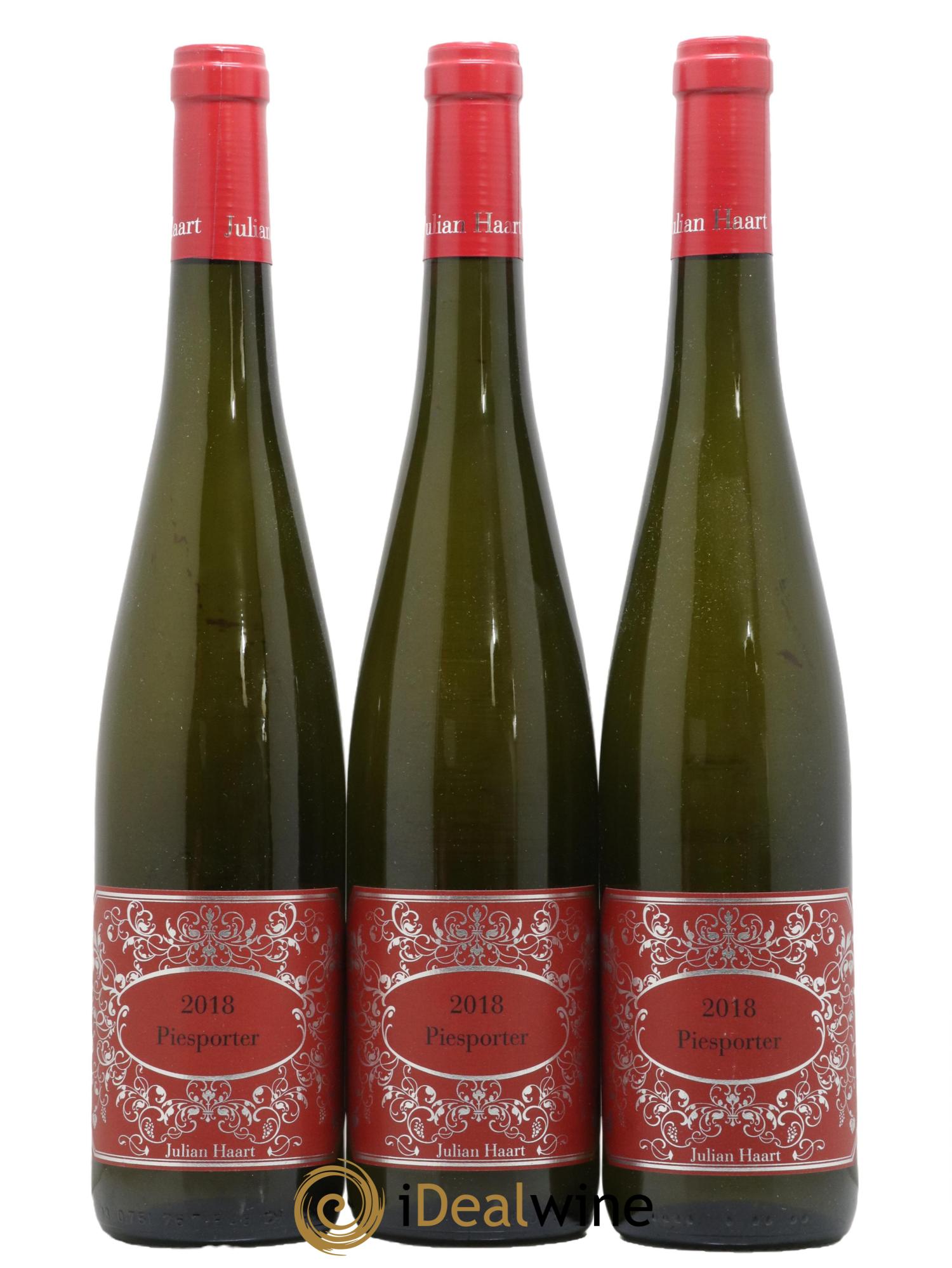 Allemagne Mosel-Saar Riesling Piesporter Julian Haart 2018 - Lot de 3 bouteilles - 0