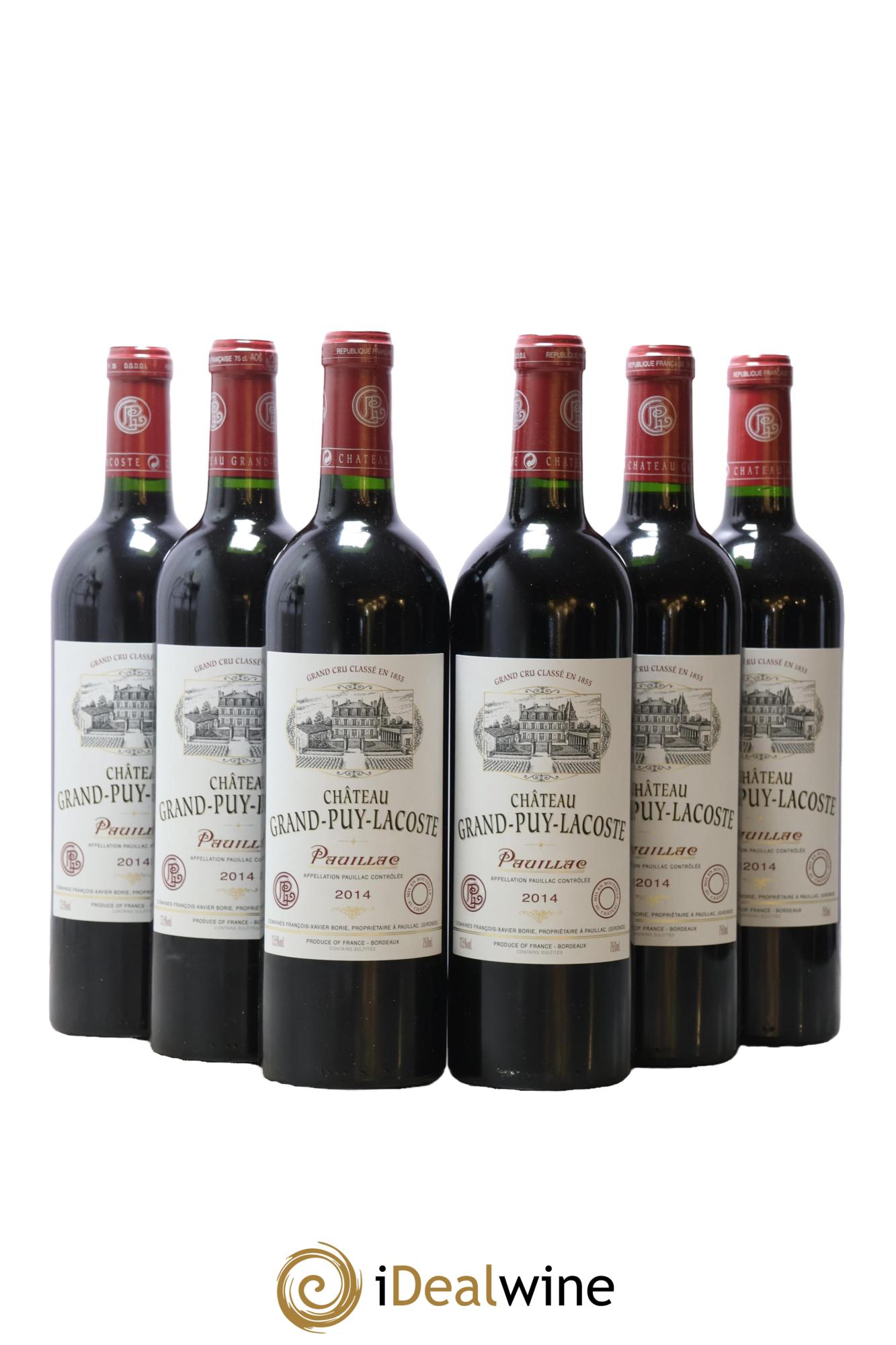 Château Grand Puy Lacoste 5ème Grand Cru Classé 2014 - Lot de 6 bouteilles - 0