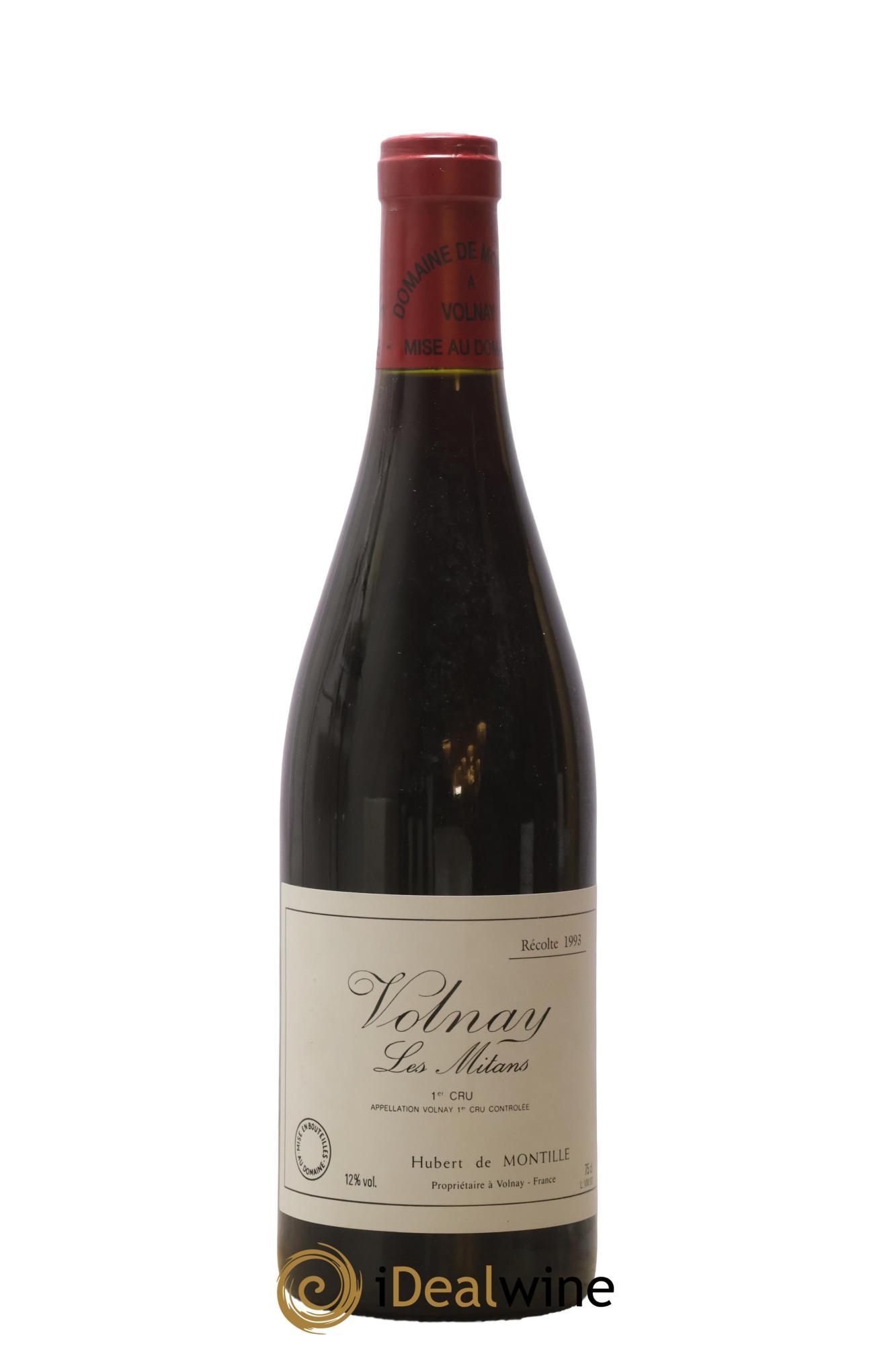Volnay 1er Cru Les Mitans De Montille (Domaine) 1993 - Lot de 1 bouteille - 0