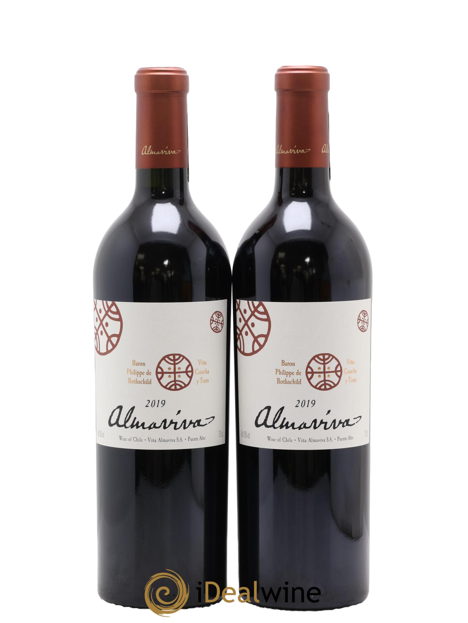 Chili Almaviva Baron P. de Rothschild Concha y Toro 2019 - Lot of 2 bottles - 0