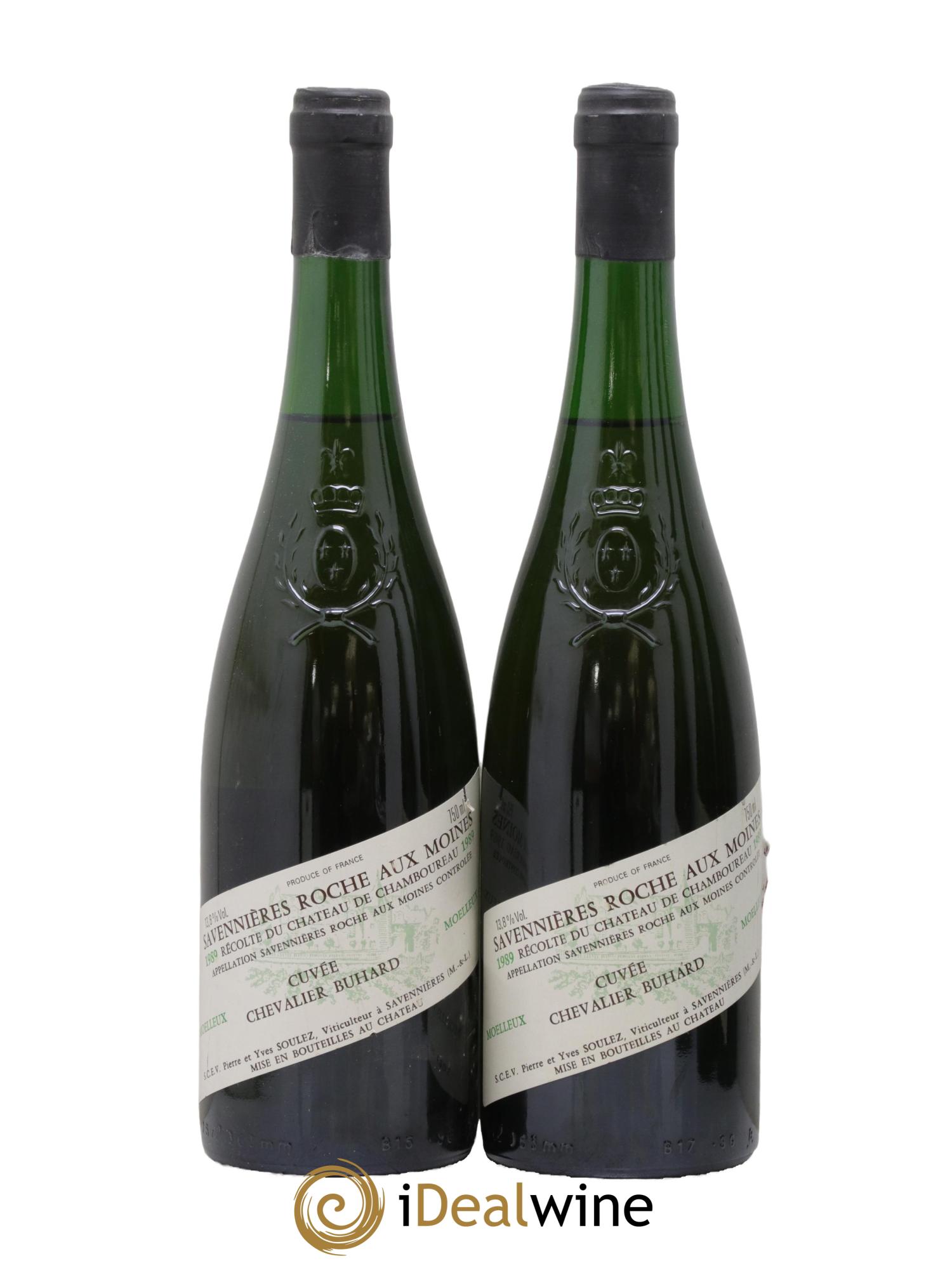 Savennières Roche aux Moines Château de Chamboureau Cuvée Chevalier Buhard 1989 - Posten von 2 Flaschen - 0