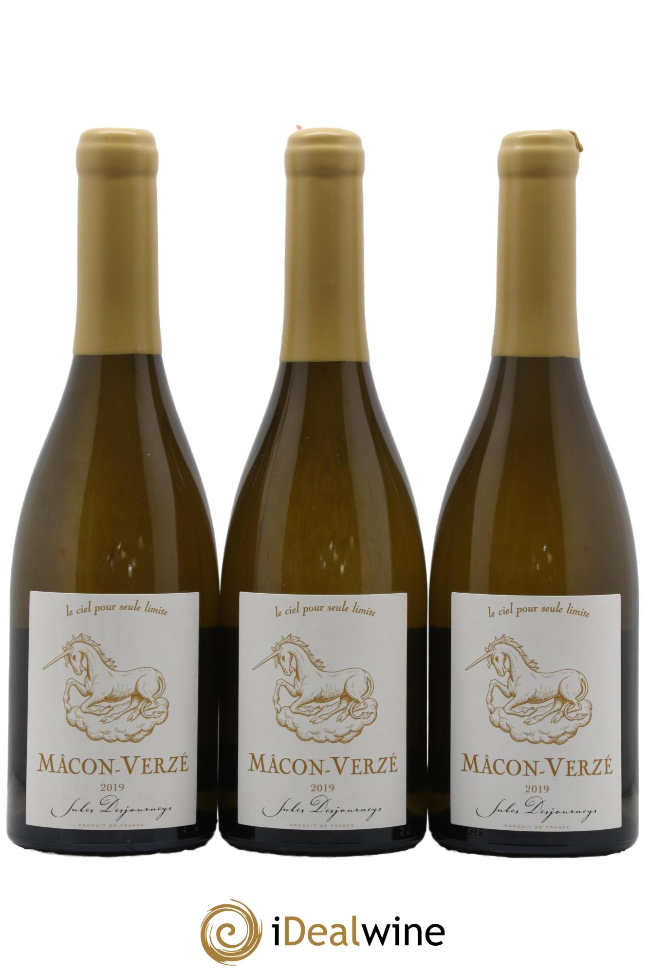 Mâcon-Verzé Jules Desjourneys 2019 - Lotto di 3 bottiglie - 0