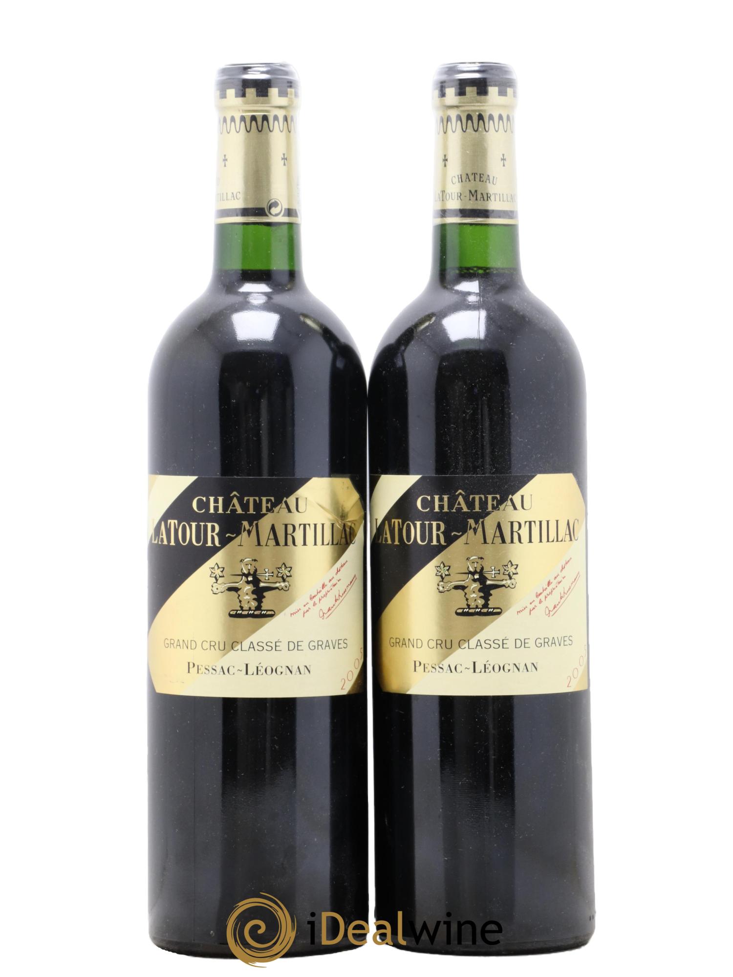 Château Latour-Martillac Cru Classé de Graves 2005 - Lot de 2 bouteilles - 0