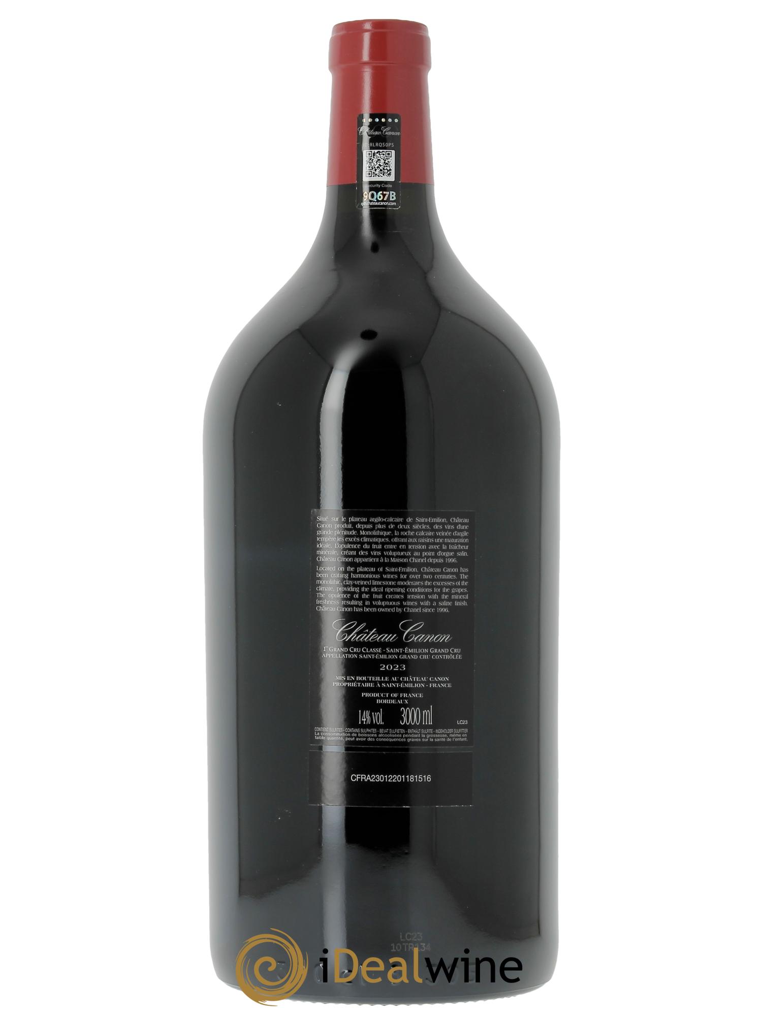 Château Canon 1er Grand Cru Classé B  2023 - Posten von 1 Doppel-Magnum - 1