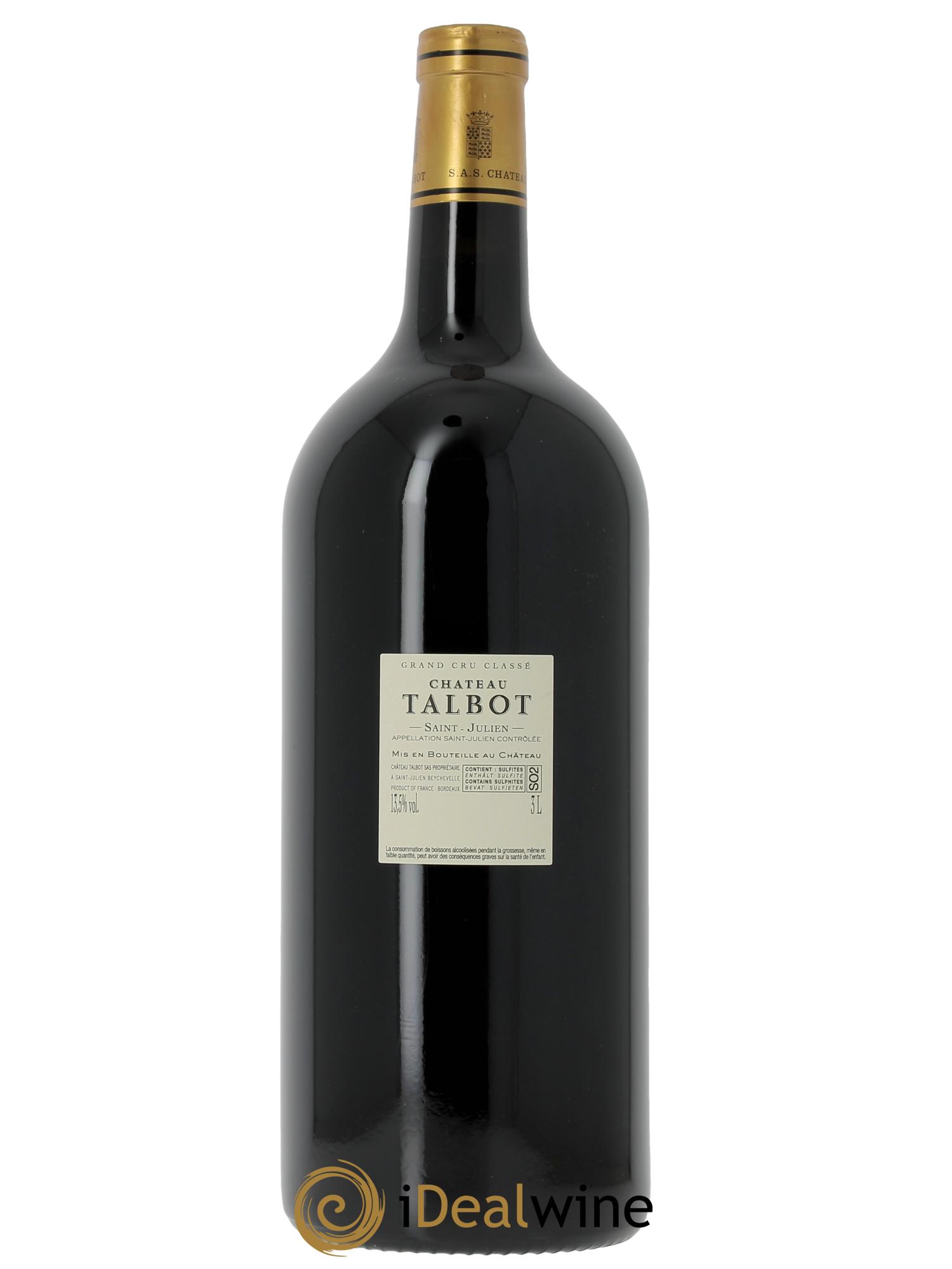Château Talbot 4ème Grand Cru Classé 2023 - Lot de 1 double magnum - 2