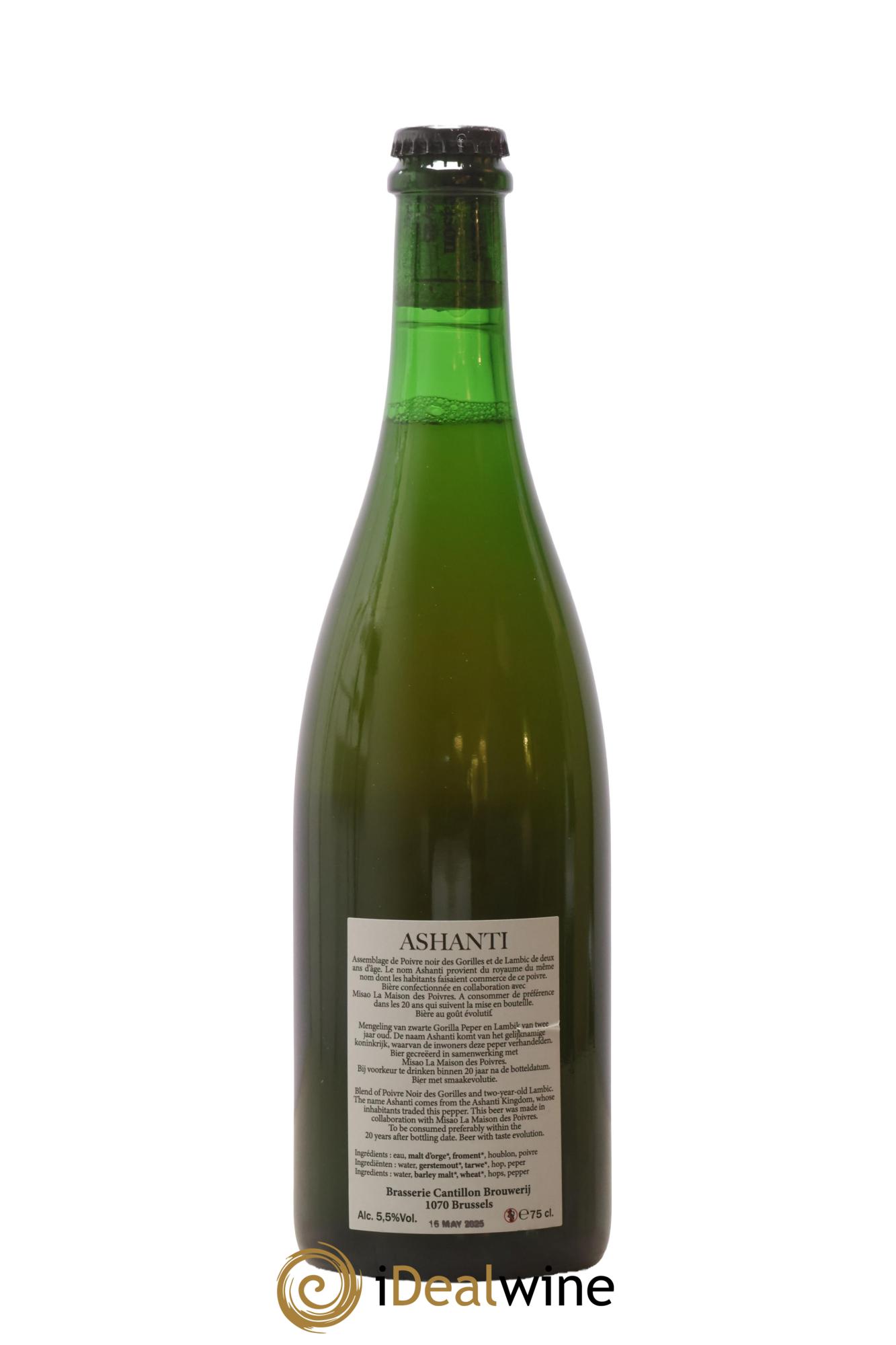Bière Gueuze Cantillon Cuvée Ashanti (bottled 2025) - Lot de 1 bouteille - 1