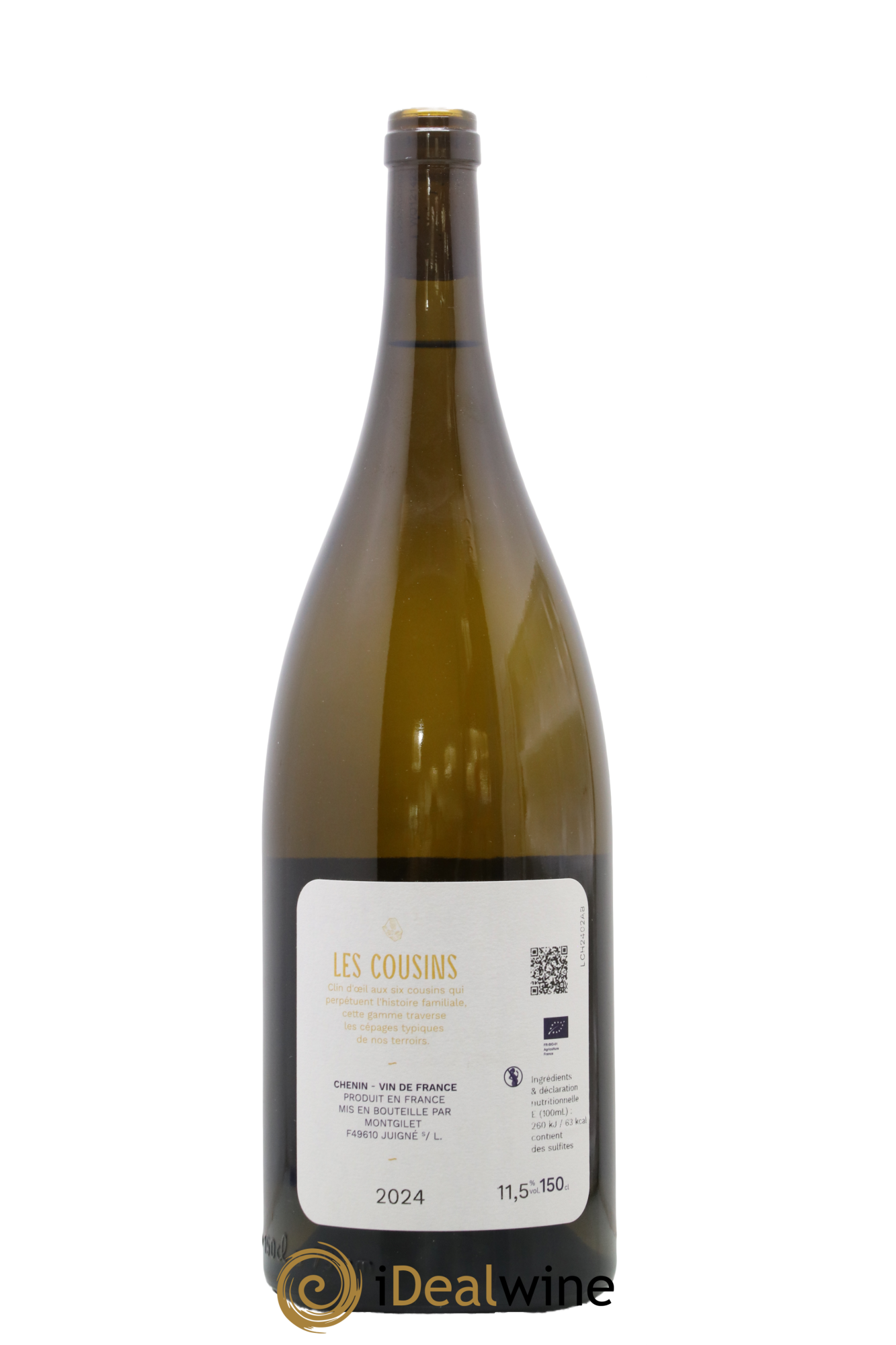 Vin de France Le Chenin des Cousins Domaine De Montgilet 2024 - Lot de 1 magnum - 1