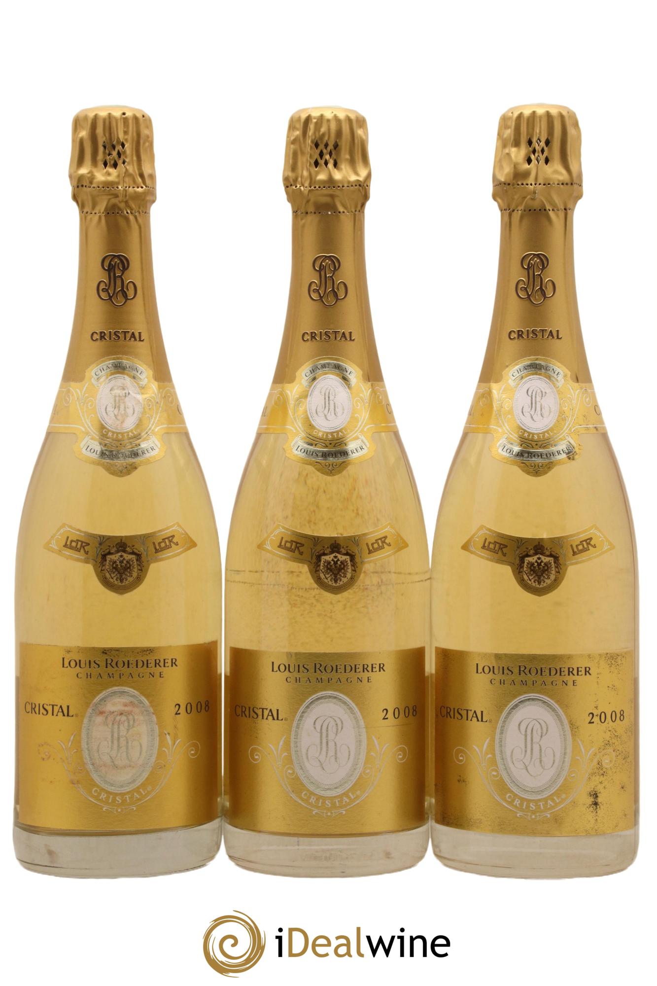 Cristal Louis Roederer 2008 - Lot de 3 bouteilles - 0