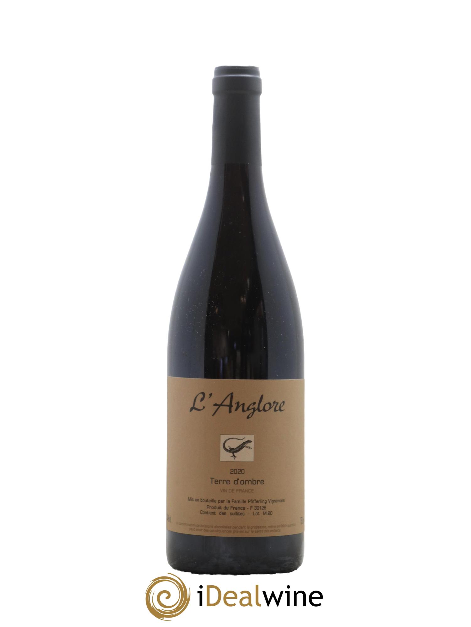Vin de France Terre d'Ombre L'Anglore 2020 - Lot de 1 bouteille - 0