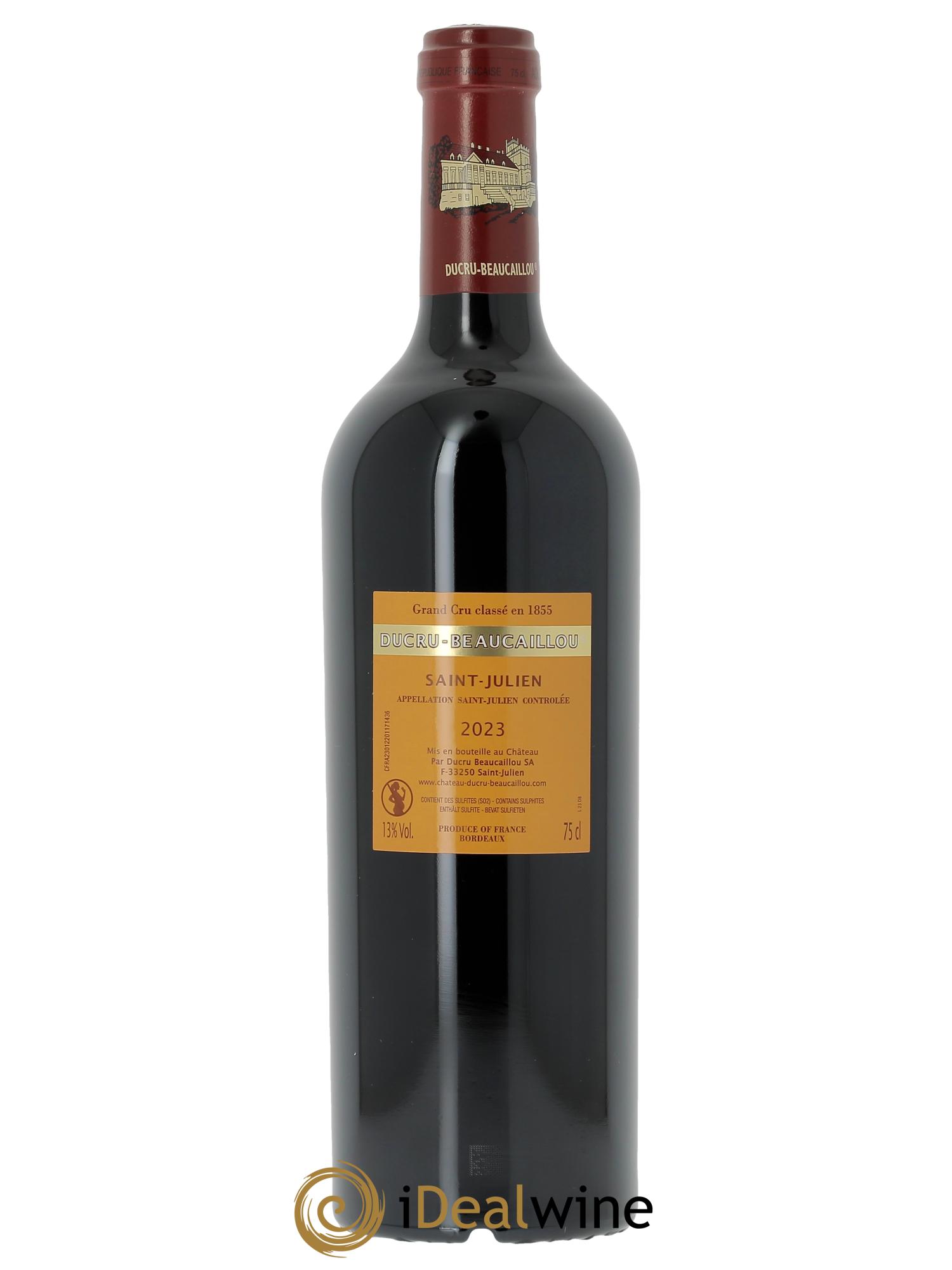 Château Ducru Beaucaillou 2ème Grand Cru Classé (OWC if 3 bts) 2023 - Lot of 1 bottle - 1