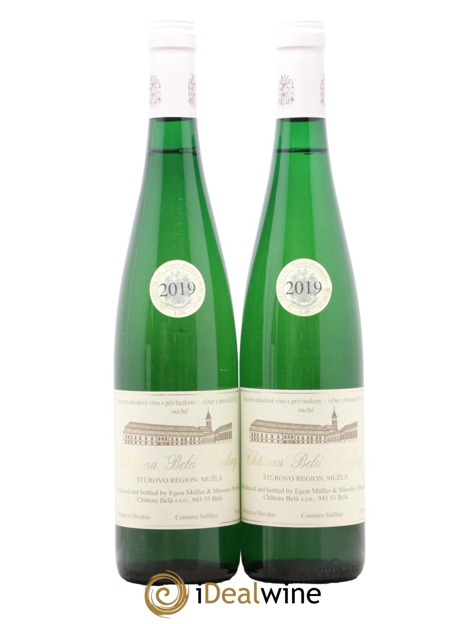 Vins Etrangers Slovaquie Sturovo Region Muzla Château Bela Riesling Egon Muller & Miroslav Petrech 2019 - Lotto di 2 bottiglie - 0