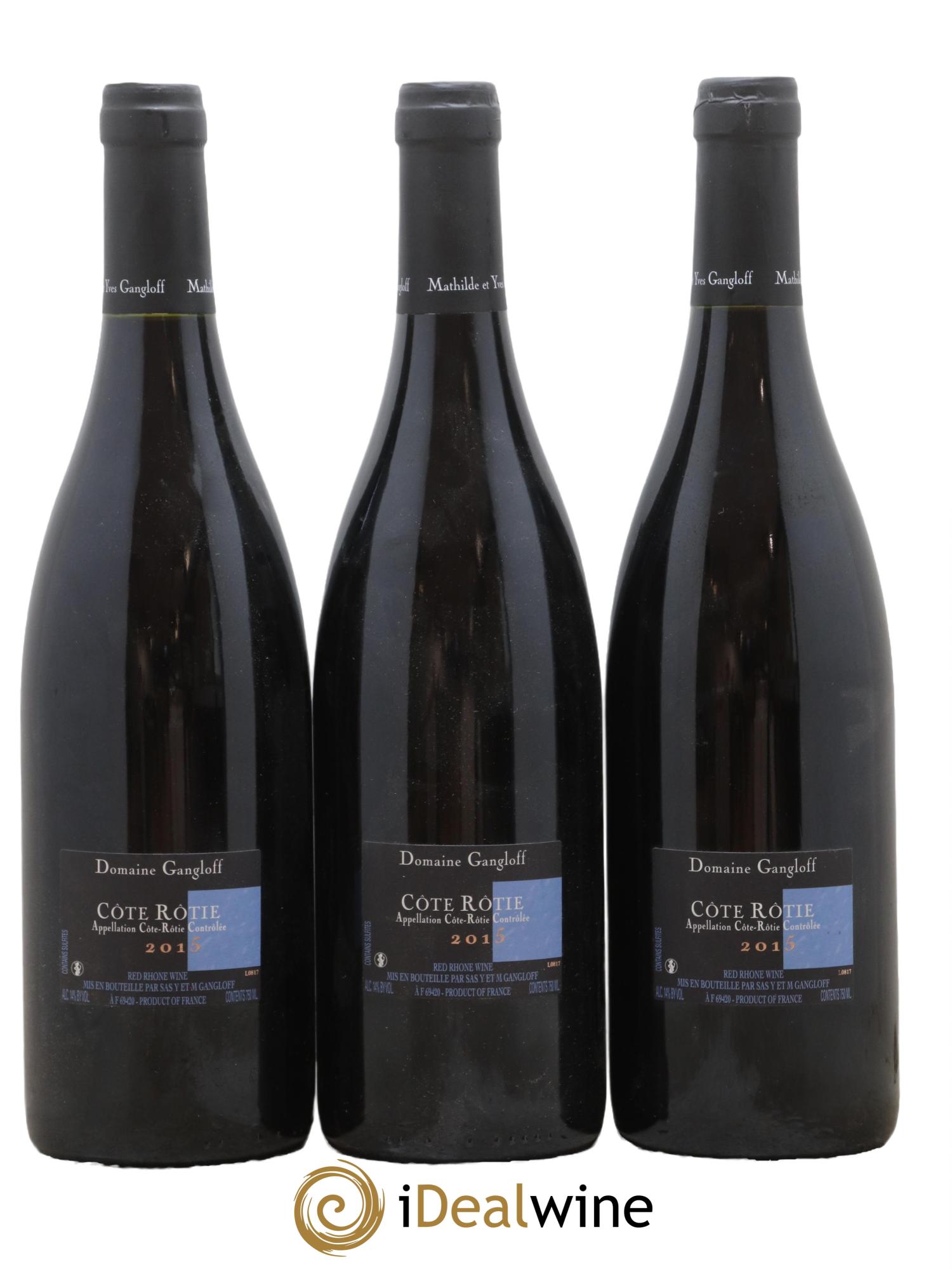 Côte-Rôtie La Barbarine Gangloff (Domaine) 2015 - Lot de 3 bouteilles - 1