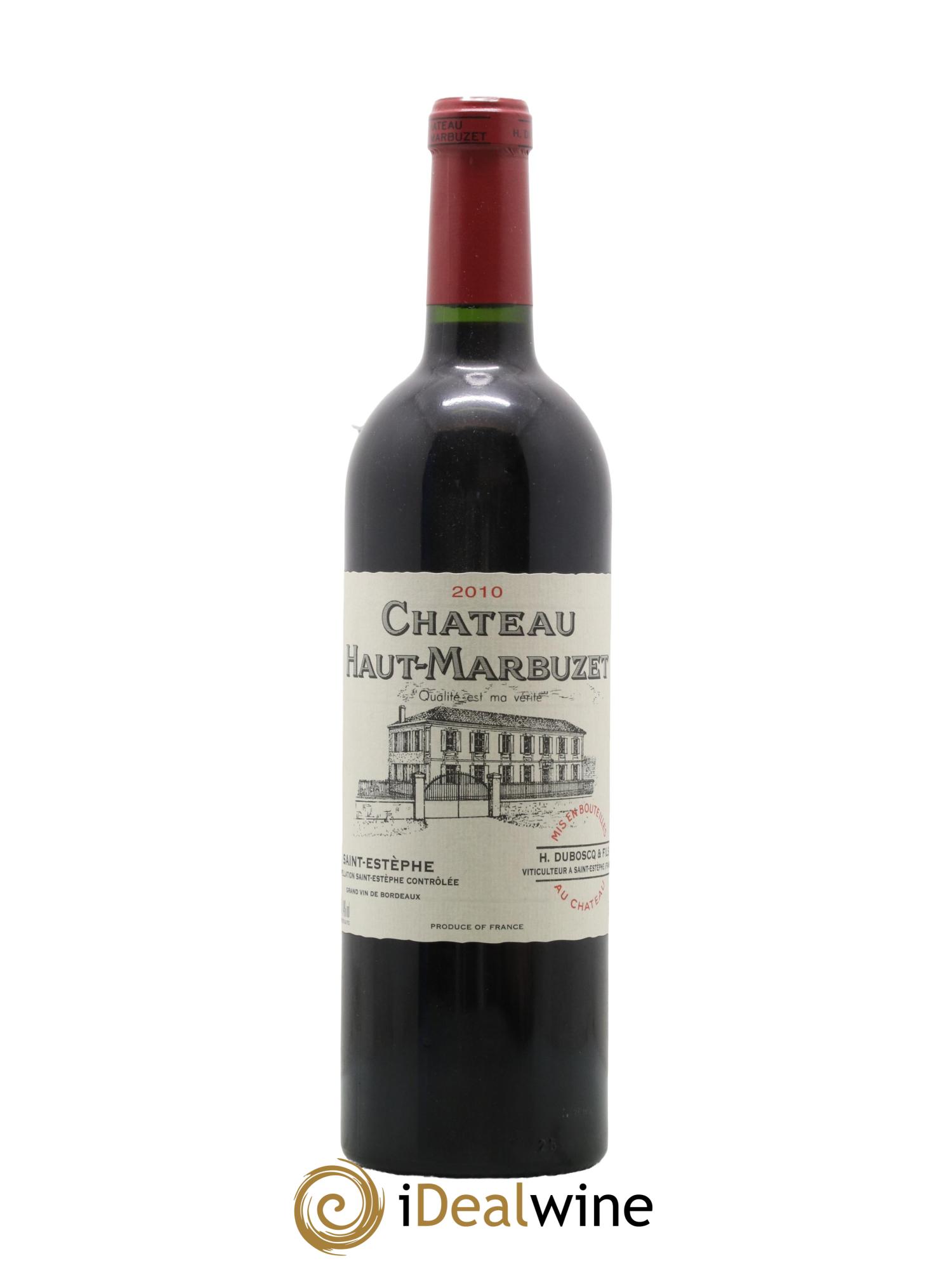 Château Haut Marbuzet 2010 - Lot de 1 bouteille - 0