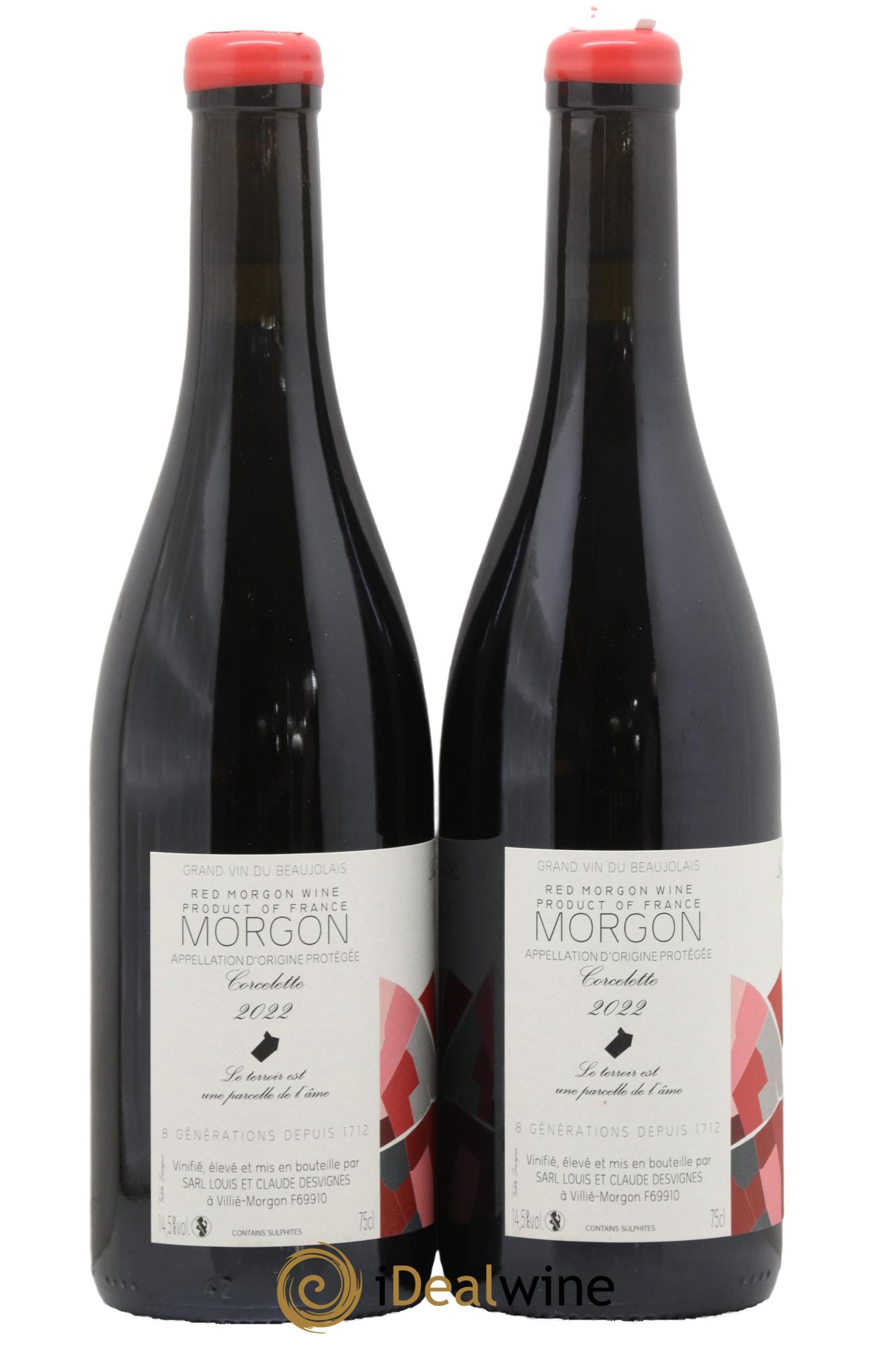 Morgon Corcelette Louis-Claude Desvignes 2022 - Posten von 2 Flaschen - 1