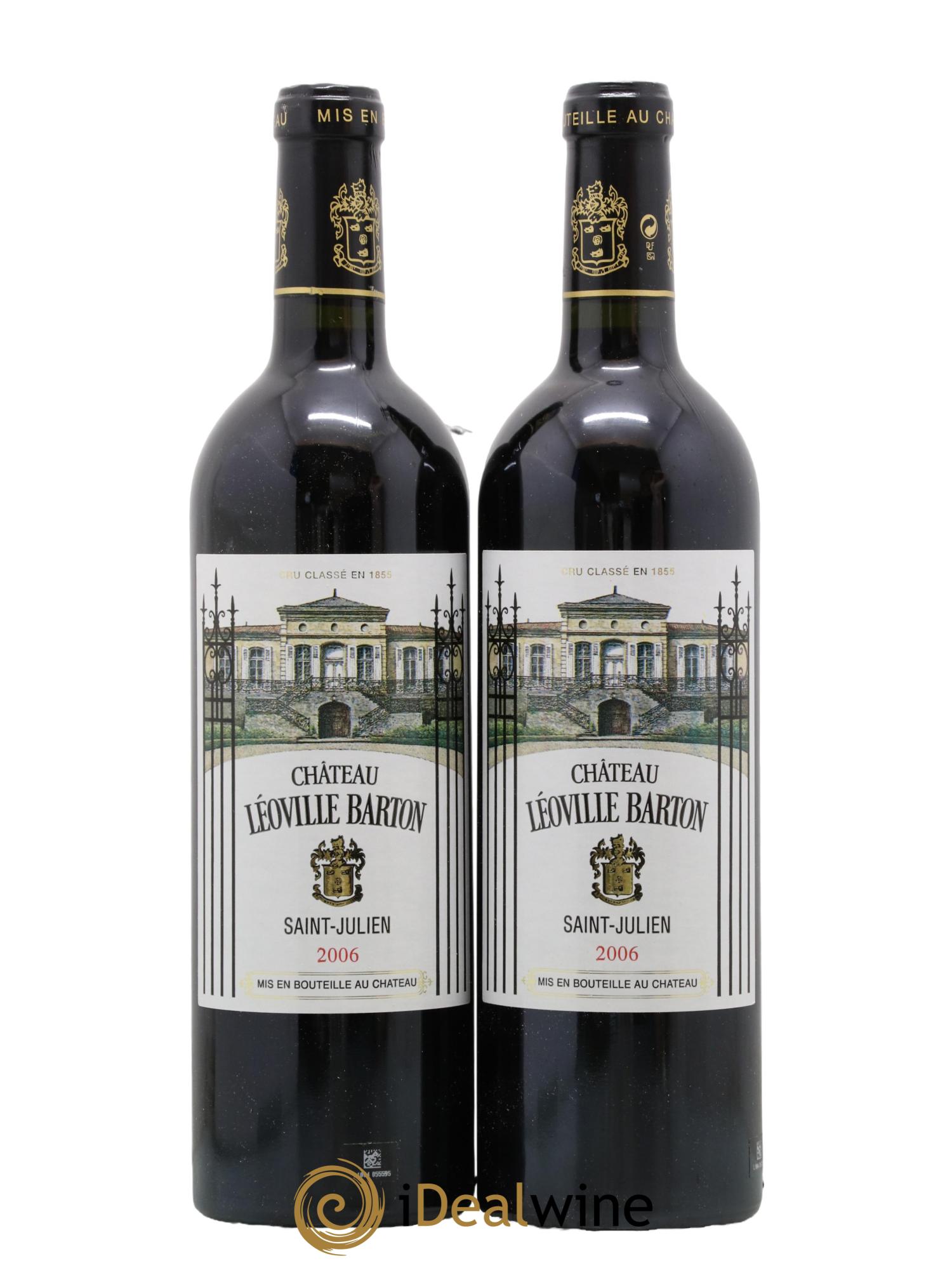 Château Léoville Barton 2ème Grand Cru Classé 2006 - Lot de 2 bouteilles - 0